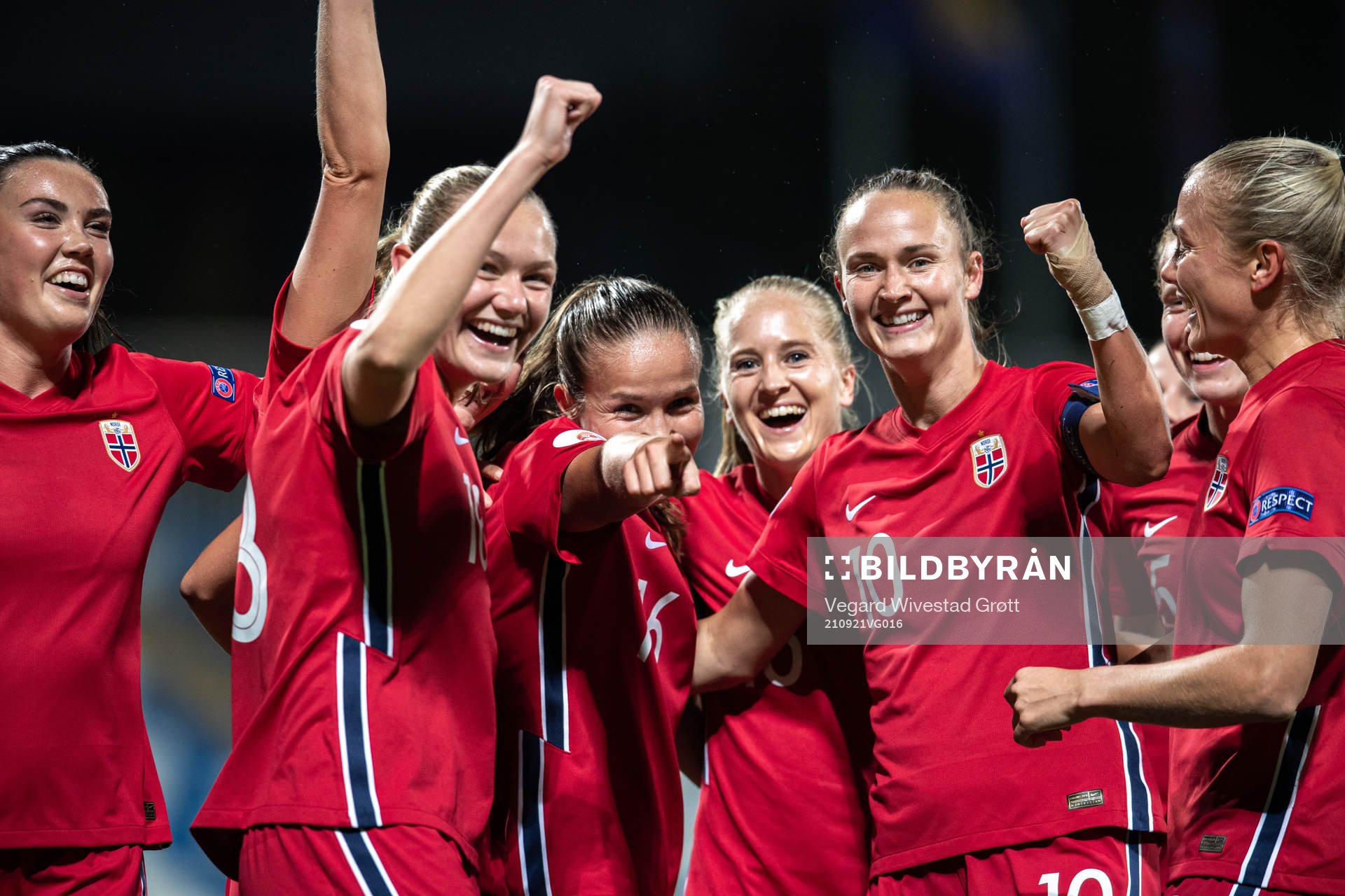 Guro Reiten, Frida Maanum, Amalie Vevle Eikeland and