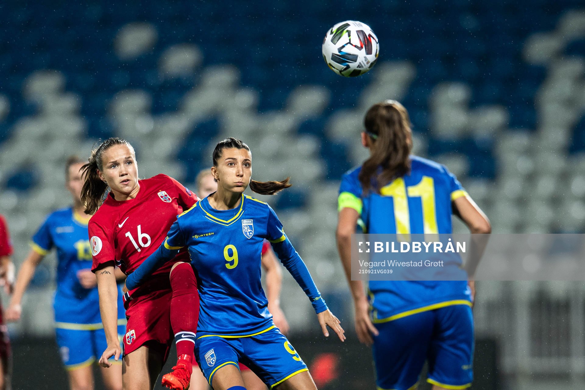 Guro Reiten of Norway and Kaltrina Biqkaj of Kosovo