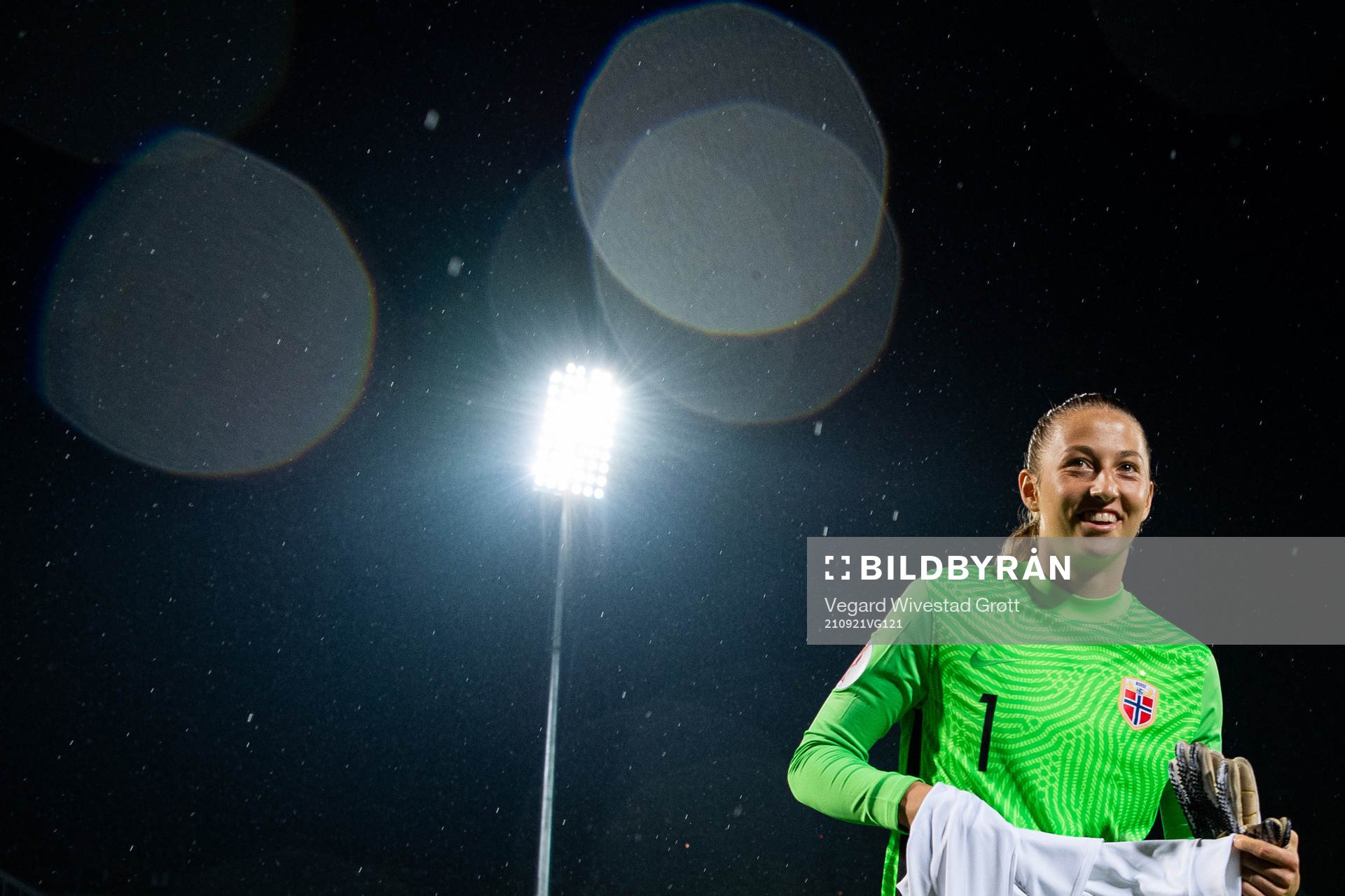 Goalkeeper Cecilie Fiskerstrand of Norway