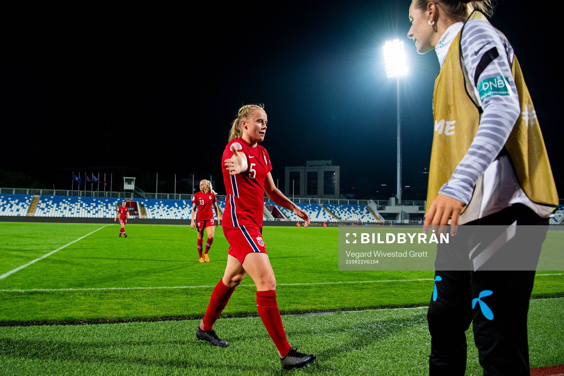 Julie Blakstad of Norway at half-time