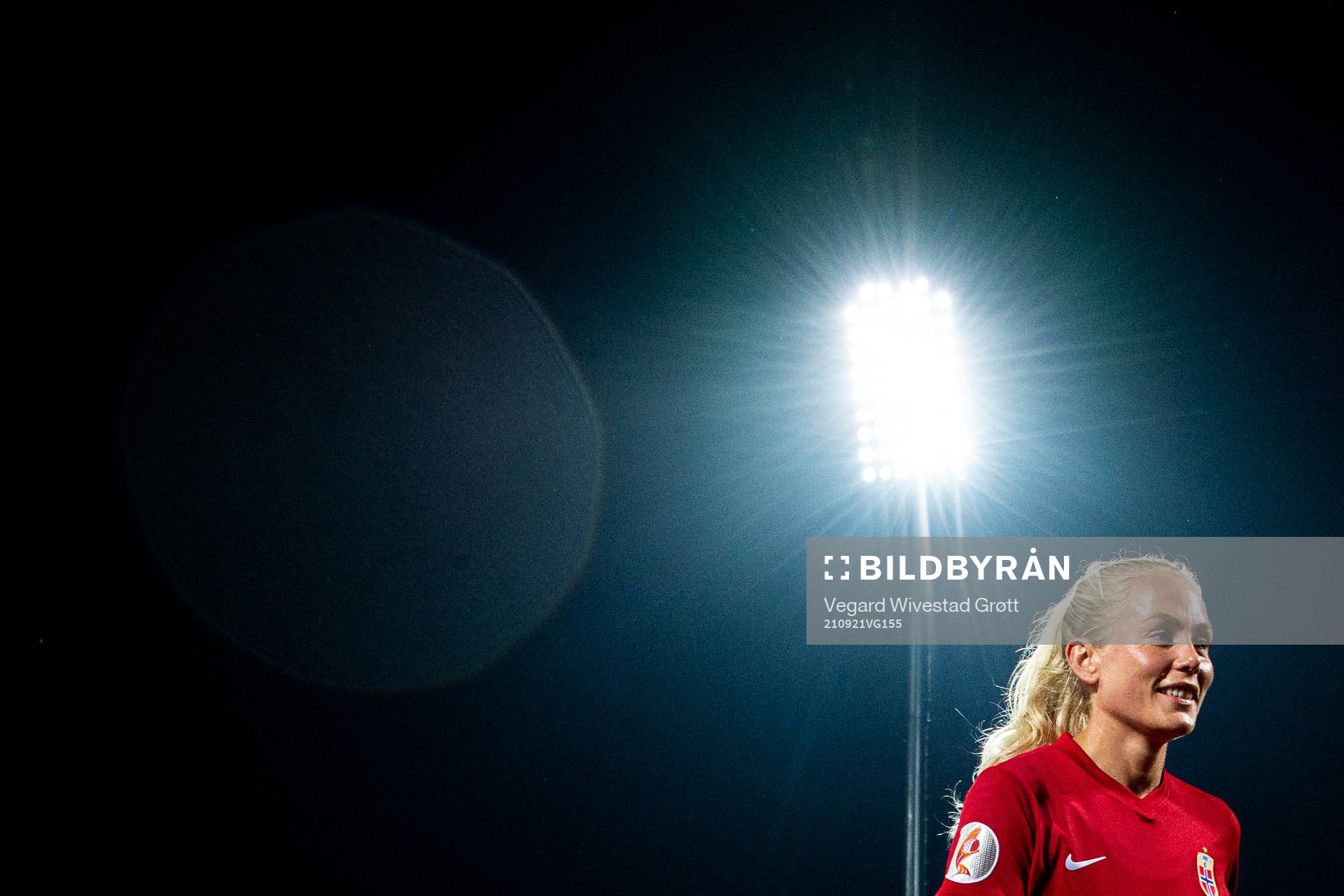Guro Bergsvand of Norway at half-time