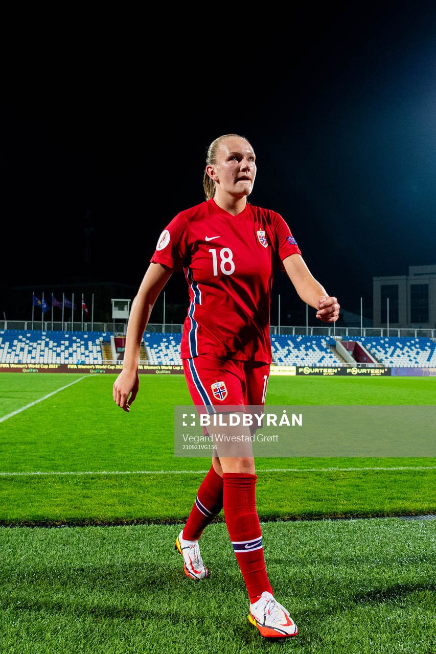 Frida Maanum of Norway at half-time