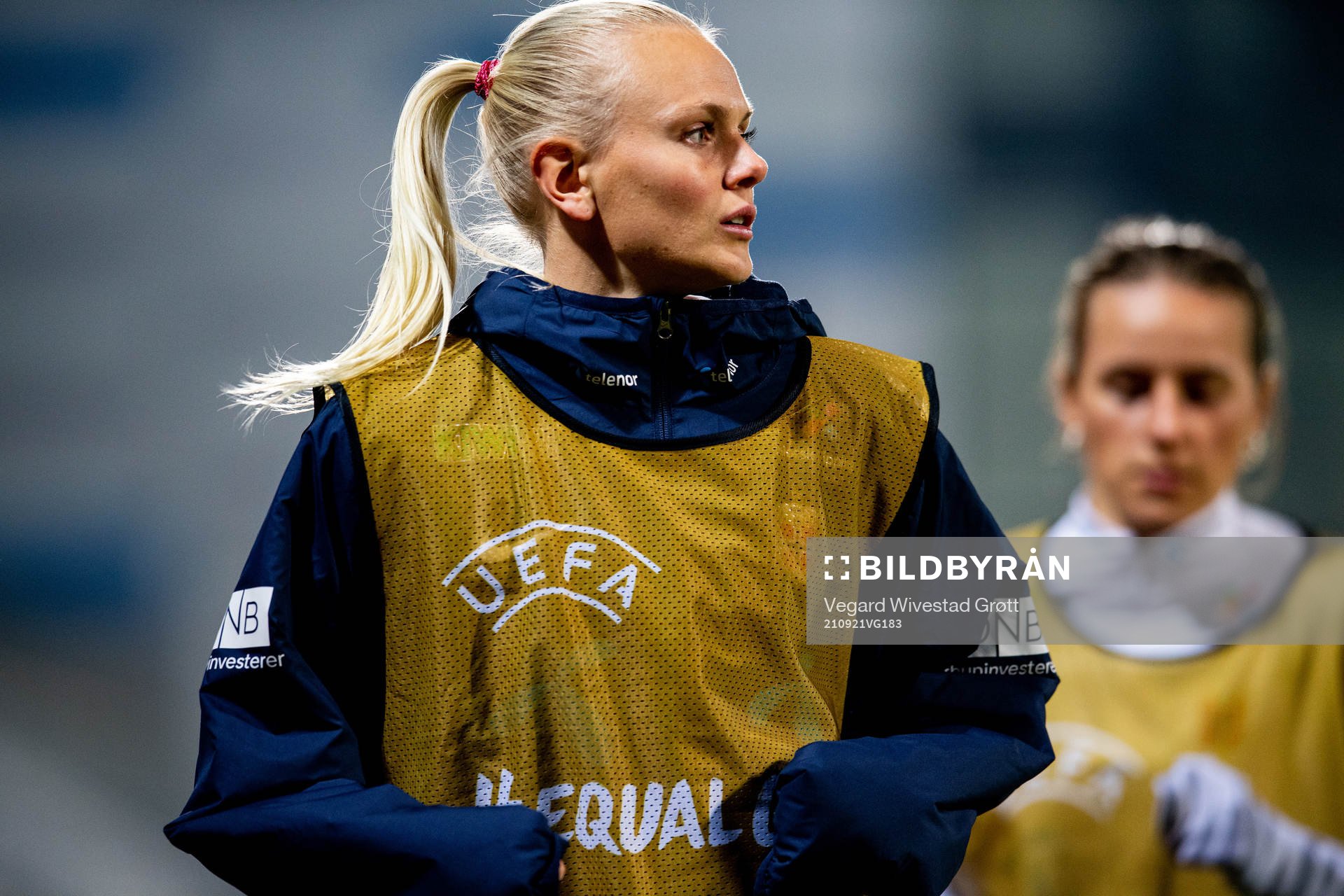 Karina Sævikæ of Norway warms up