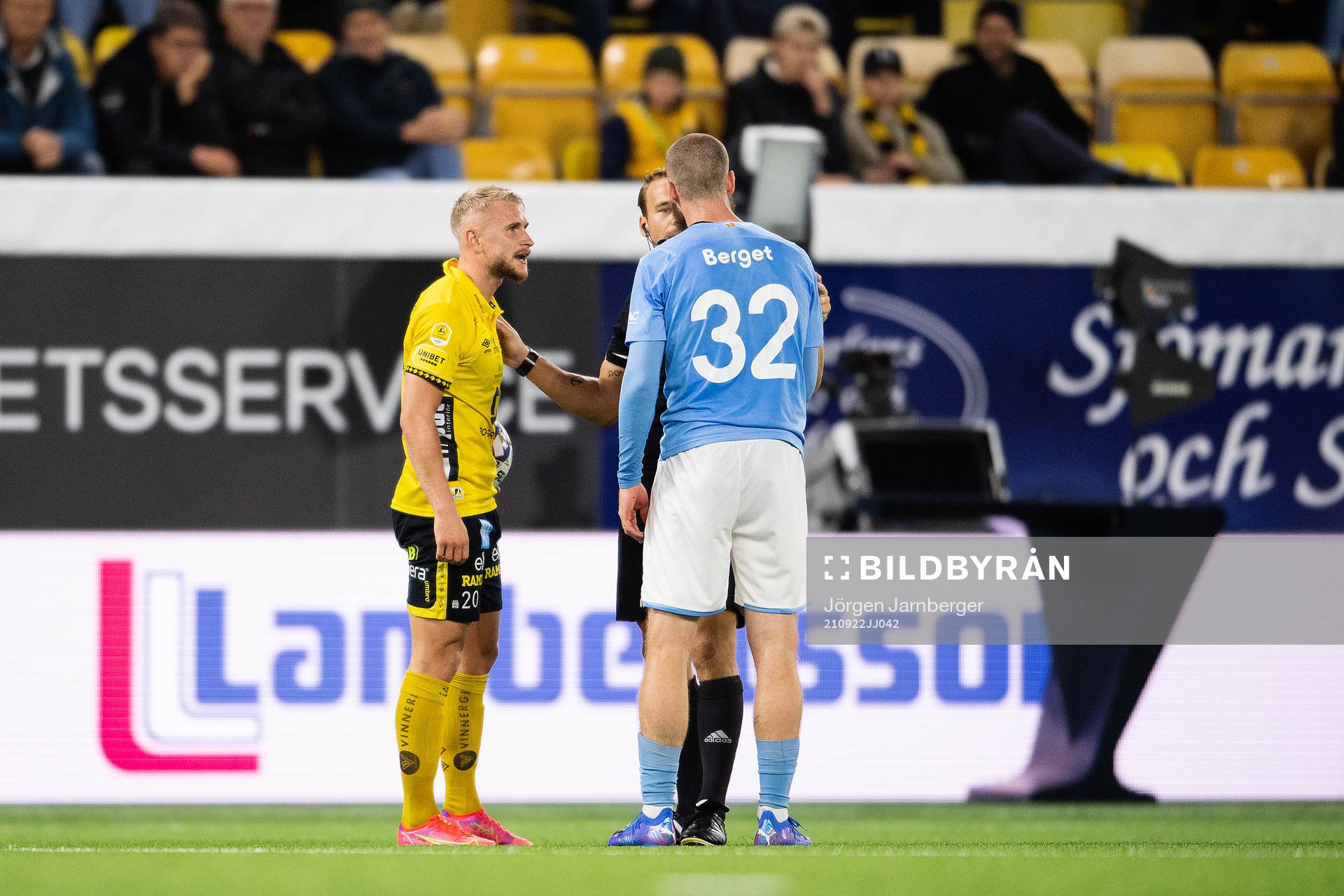 Elfsborgs Simon Strand och Malmö FFs Jo Inge Berget