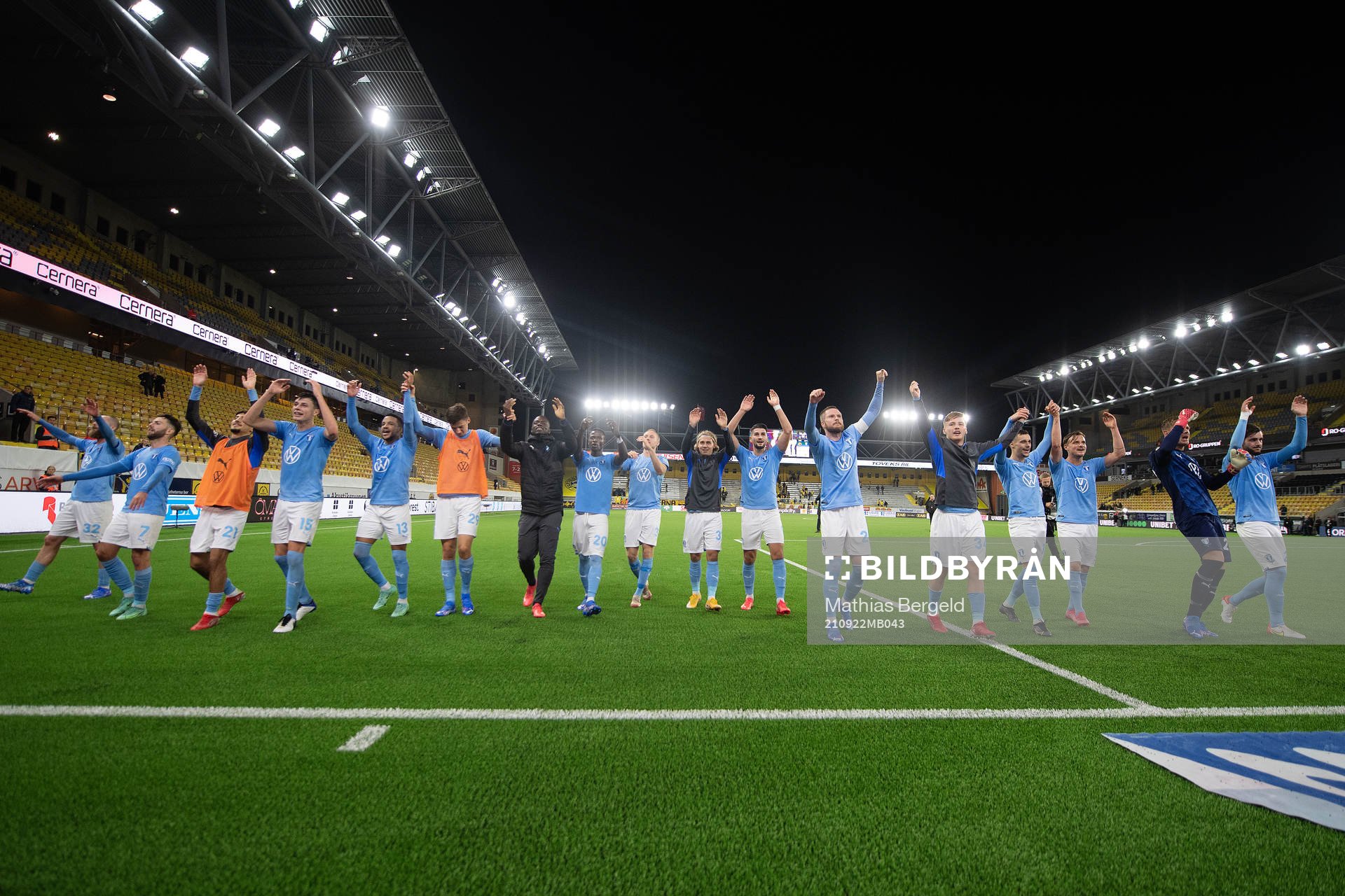 Malmö FFs spelare jublar