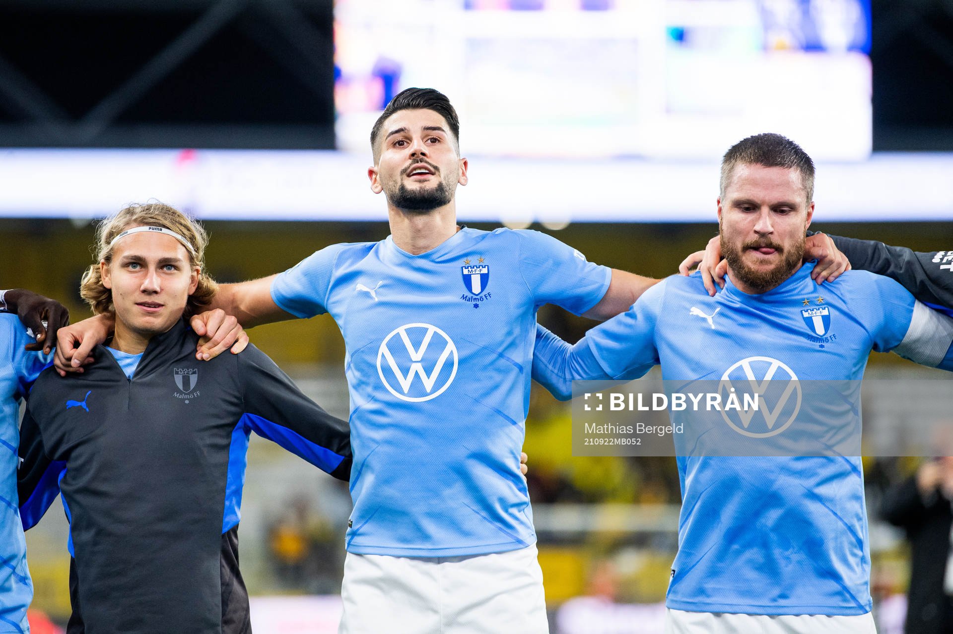 Malmö FFs Sebastian Nanasi, Antonio Colak och Franz