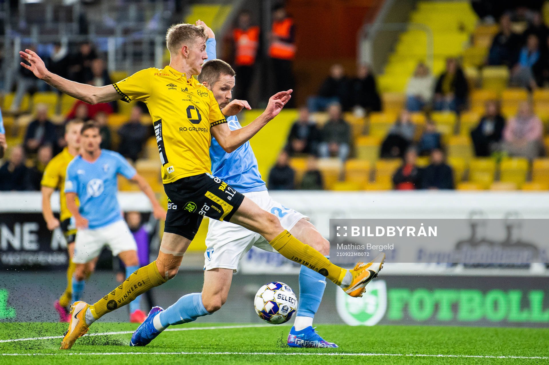 Elfsborgs Alexander Bernhadsson och Malmö FFs Franz