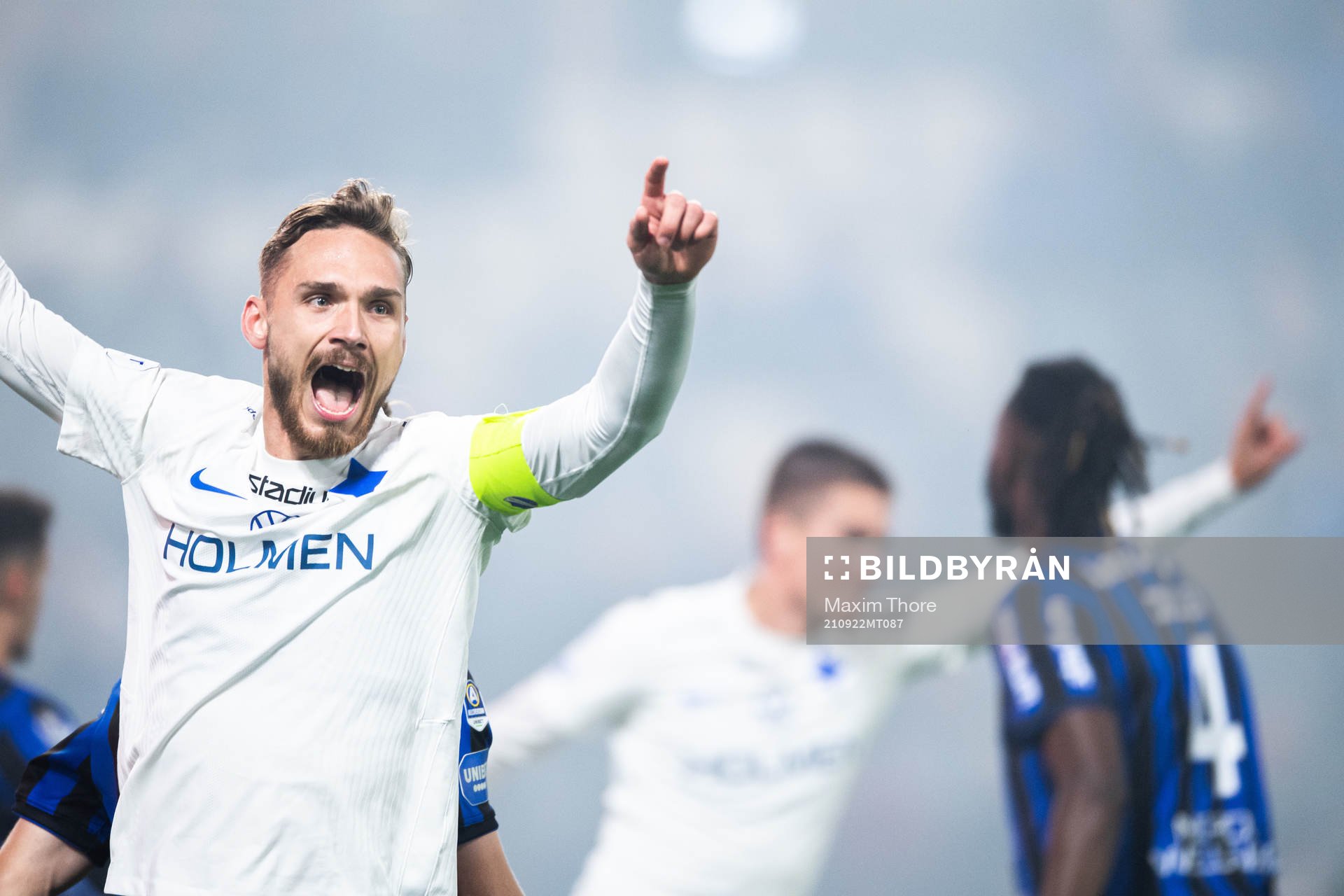 IFK Norrköpings Linus Wahlqvist jublar