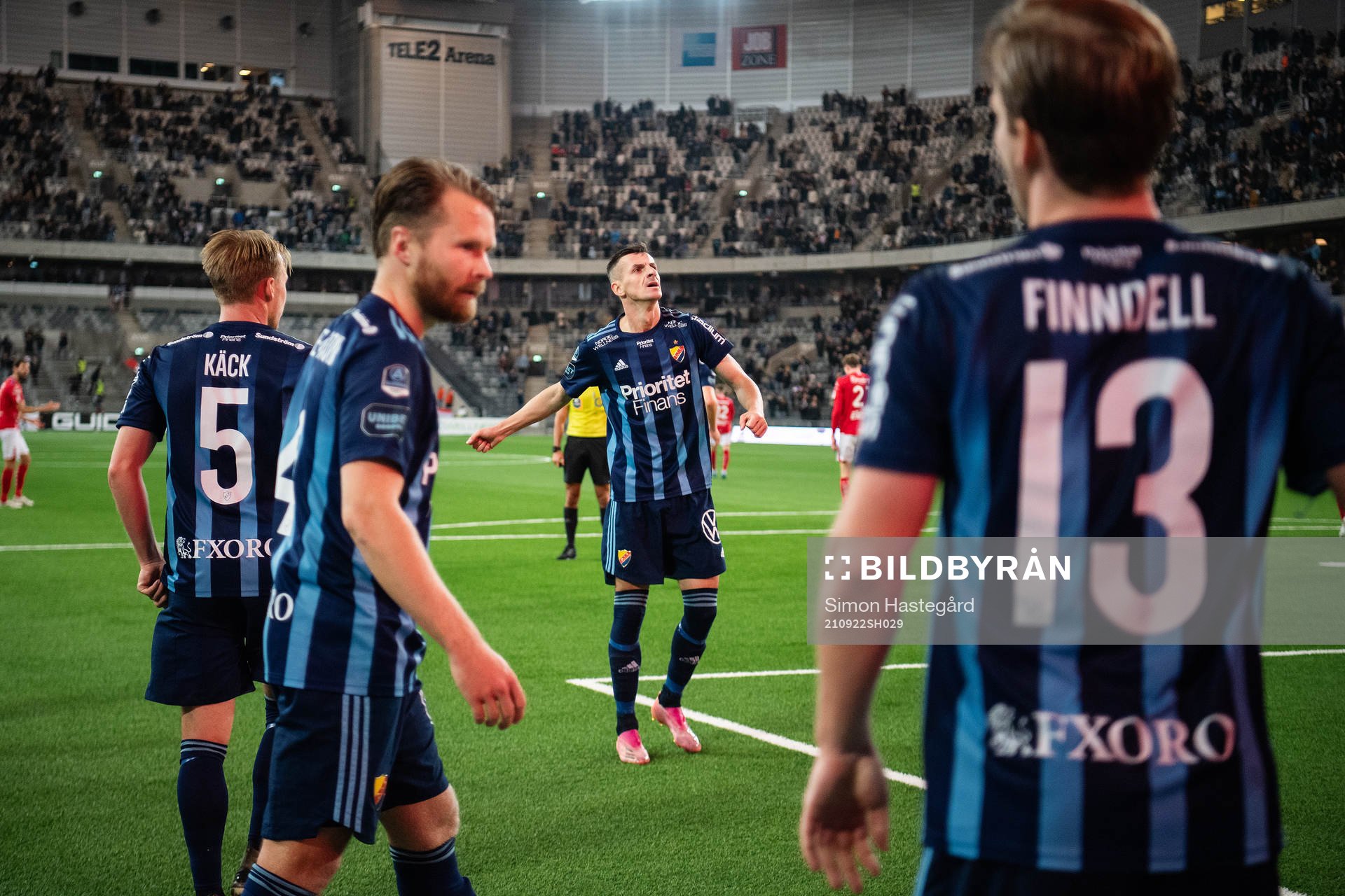 Djurgårdens Haris Radetinac jublar