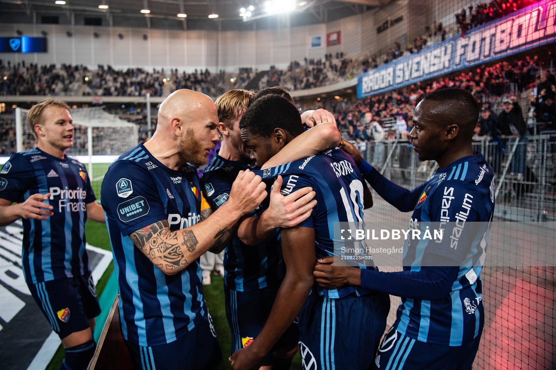 Djurgårdens Magnus Eriksson, Joel Asoro och Edward