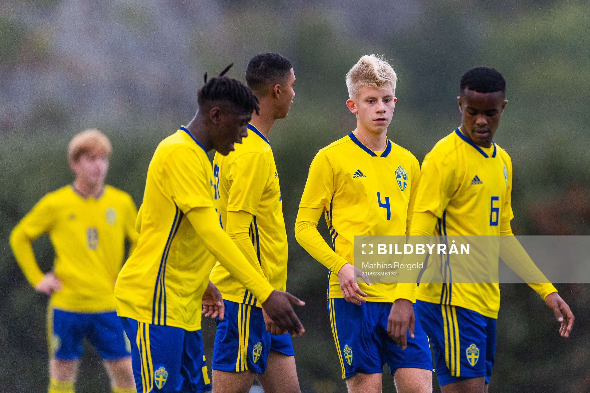 Sveriges William Rashidi, Jayson Ezeb, Måns Petersson och