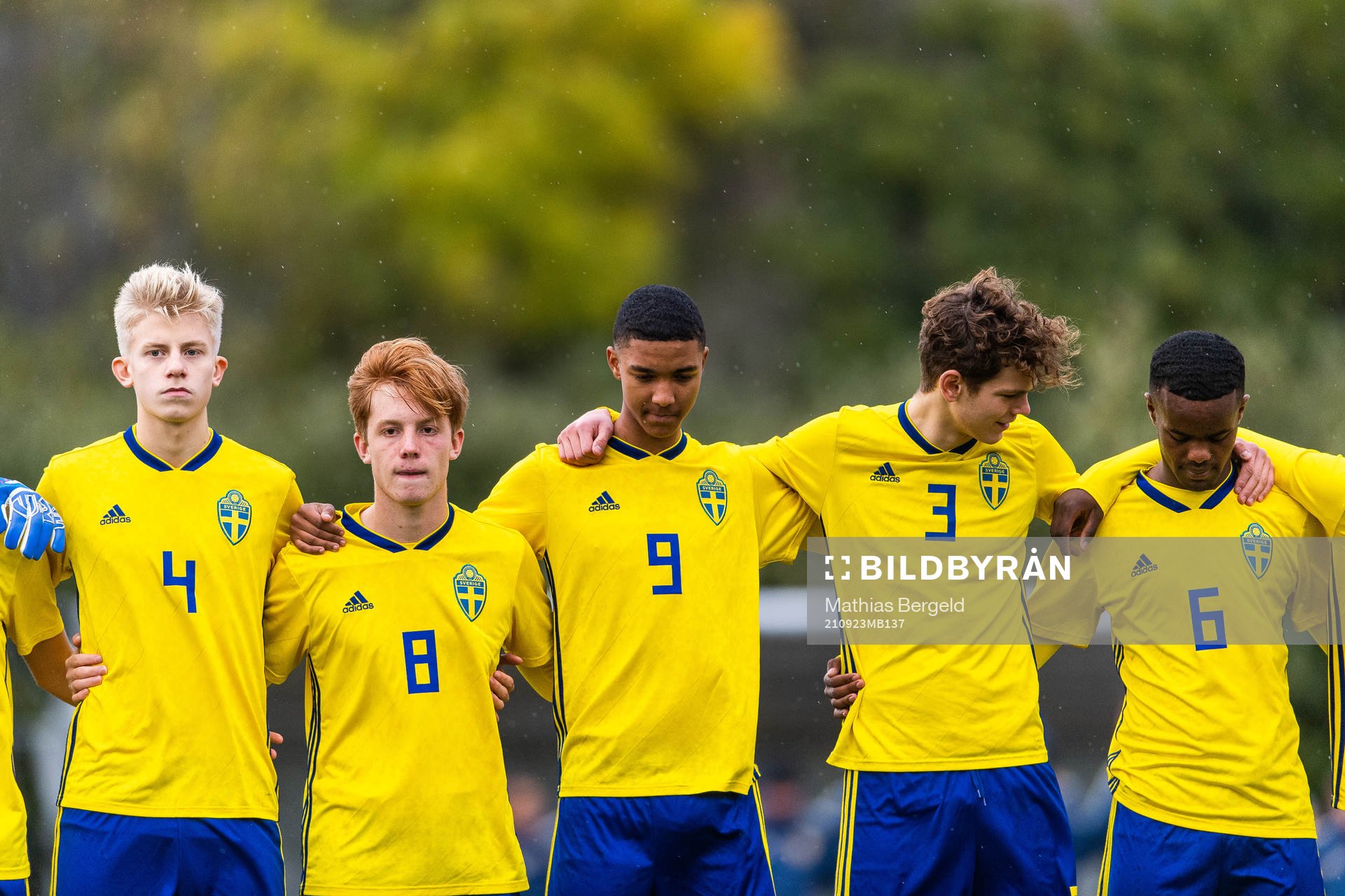 Sveriges Måns Petersson, William Andersson, Jayson Ezeb,
