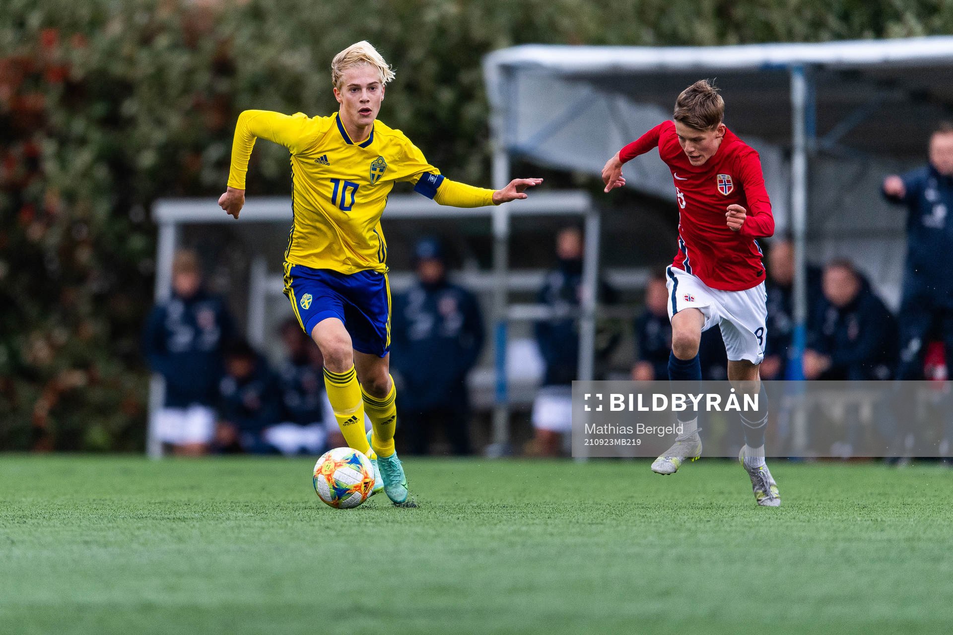 Sveriges Lucas Bergvall och Norges Almar Grindheim