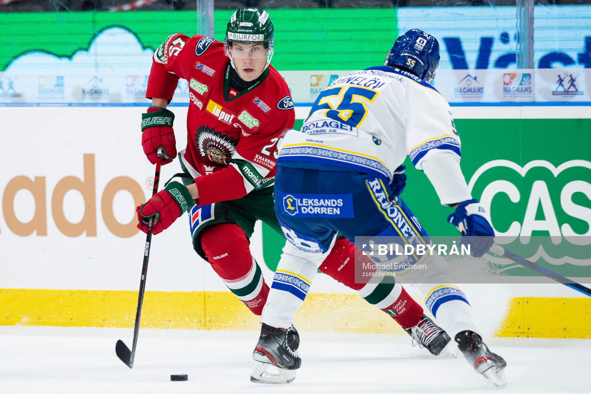 Frölundas Elmer Söderblom och Leksands Jonas Ahnelöv