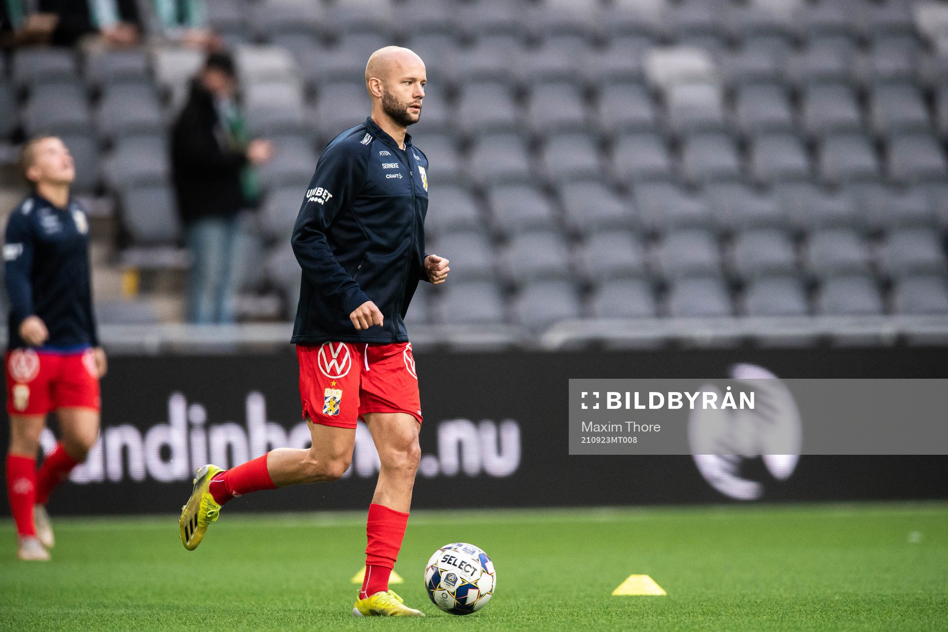 IFK Göteborgs Robin Söder värmer upp