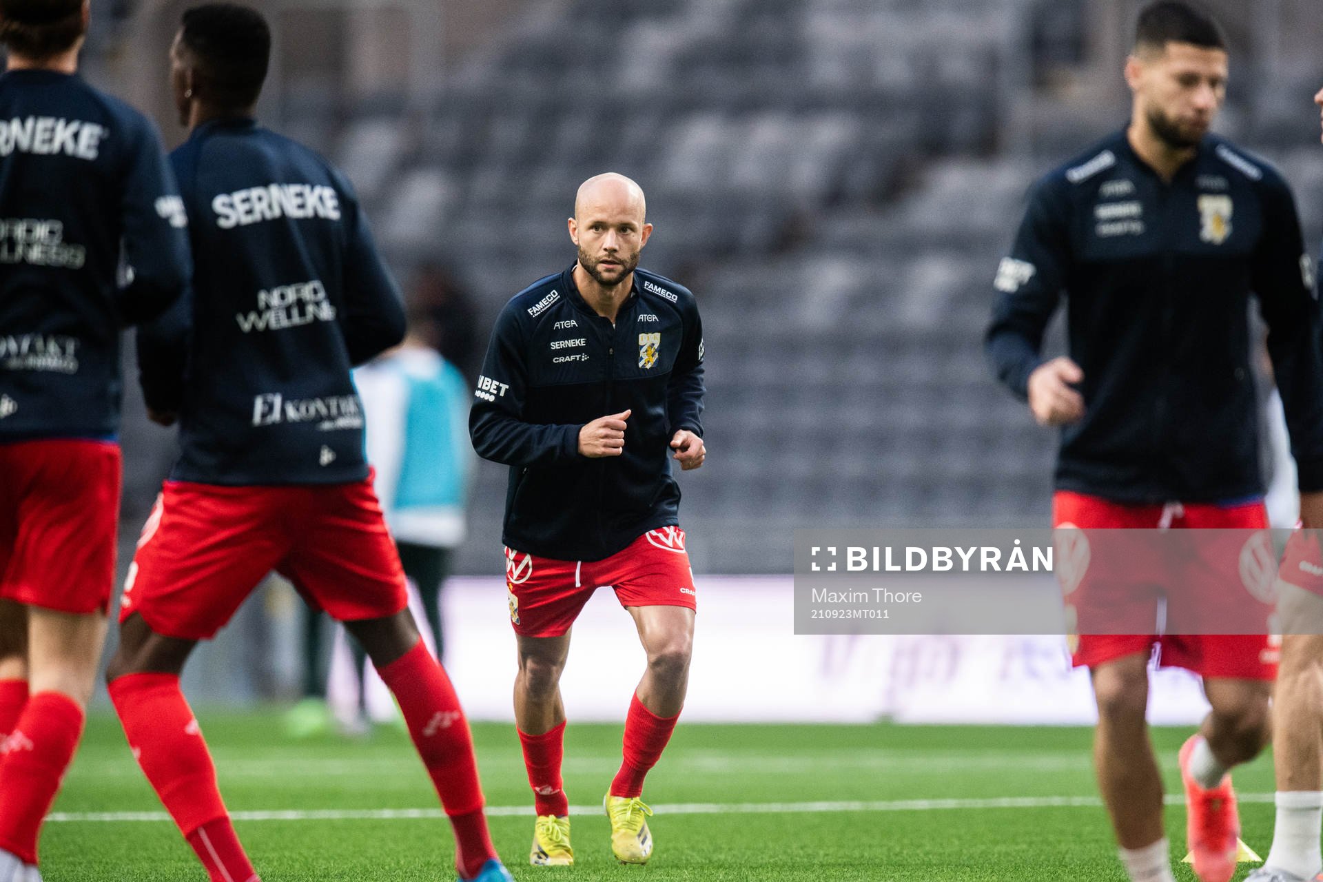 IFK Göteborgs Robin Söder värmer upp