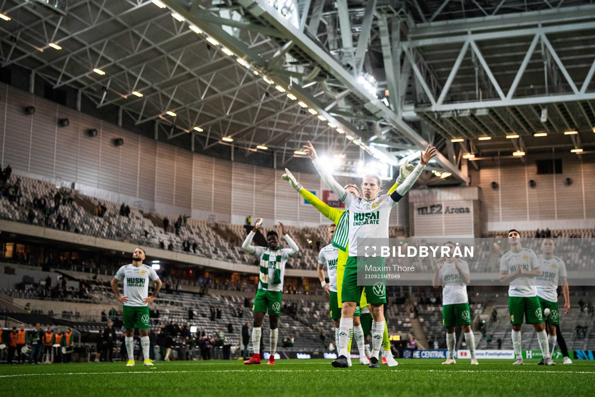 Hammarbys Gustav Ludwigson jublar