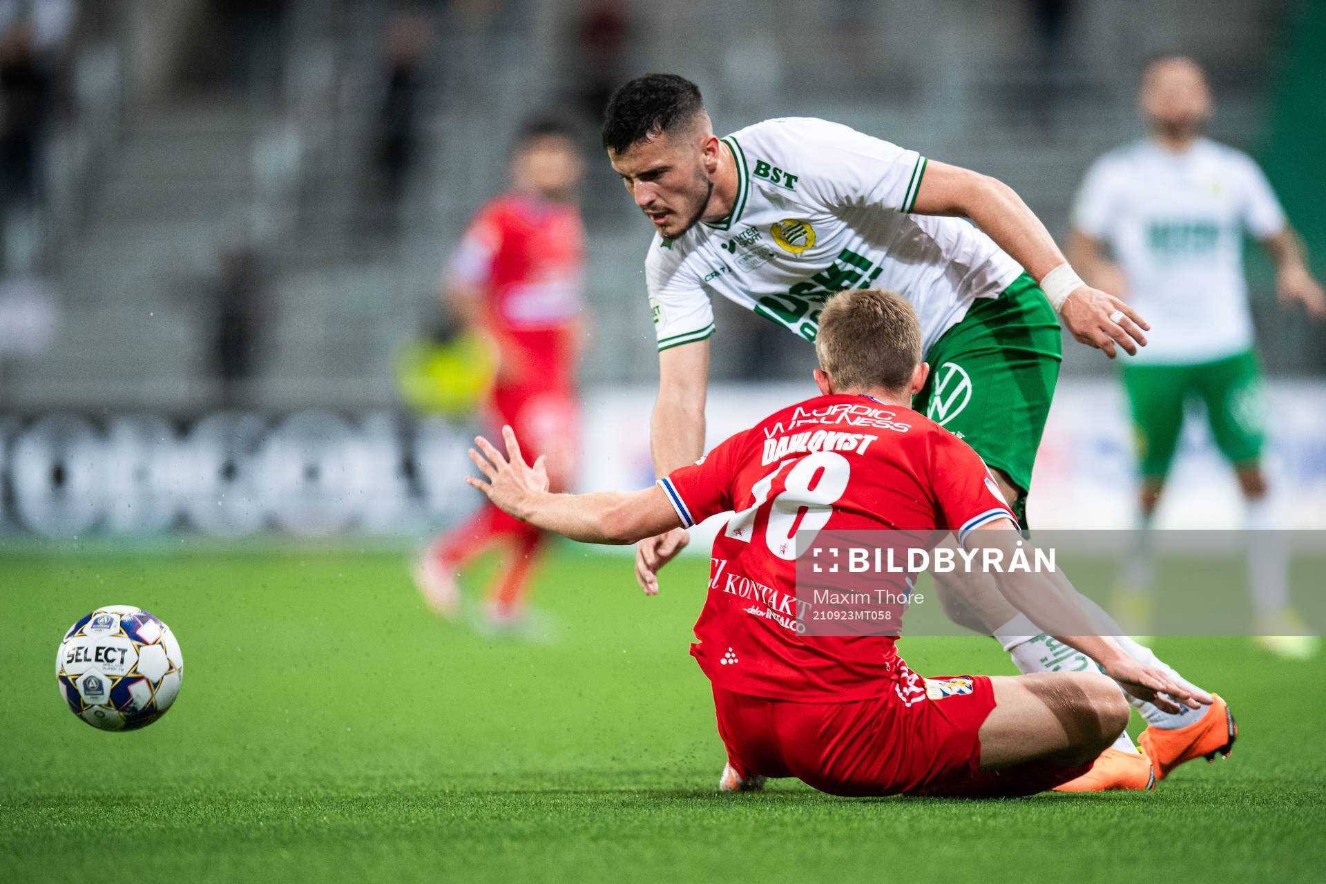 Hammarbys Astrit Selmani och IFK Göteborgs Isak Dahlqvist