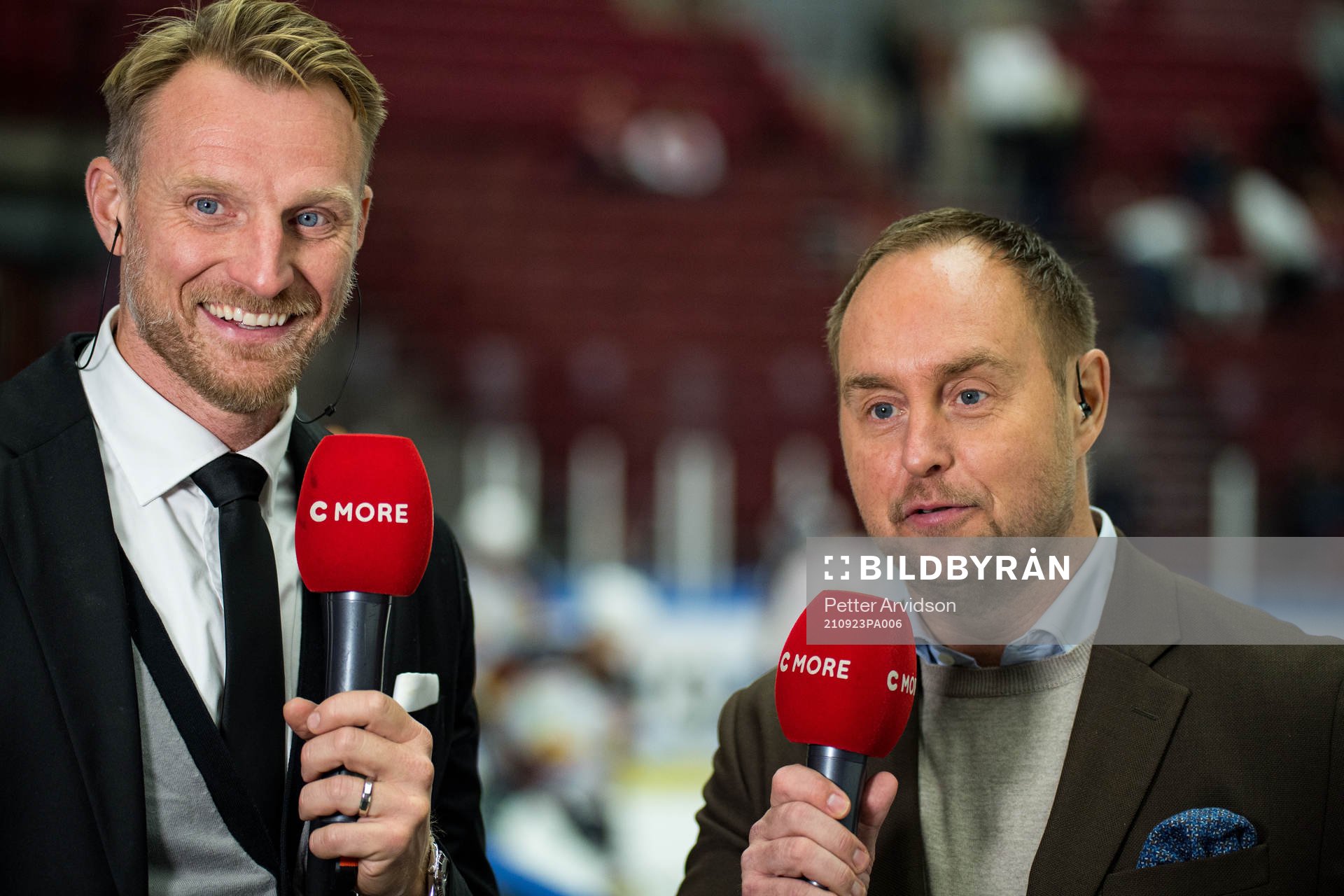 Staffan Kronwall, expert hos Cmore och Johan Edlund,