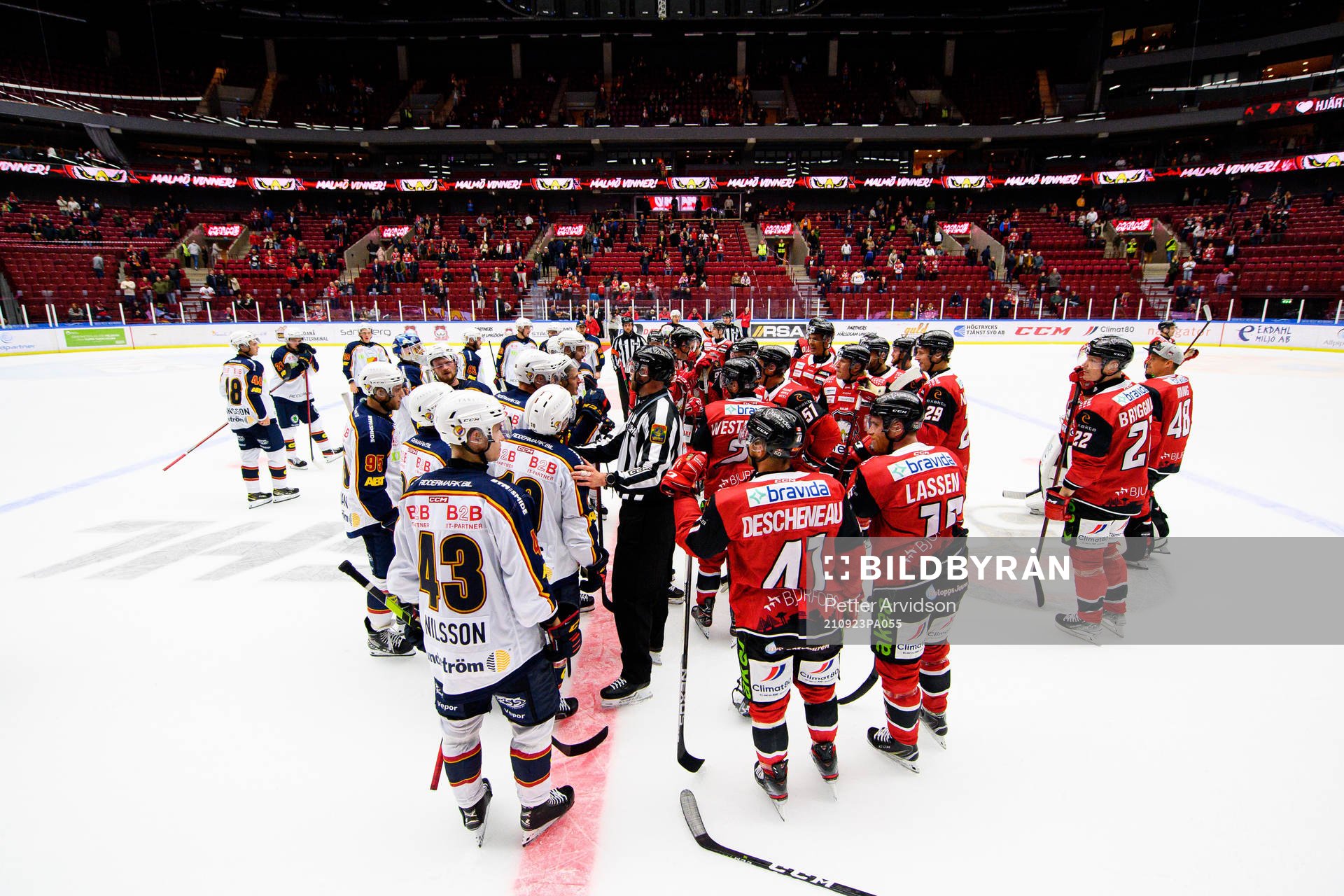 Malmö Redhawks och Djurgårdens spelade