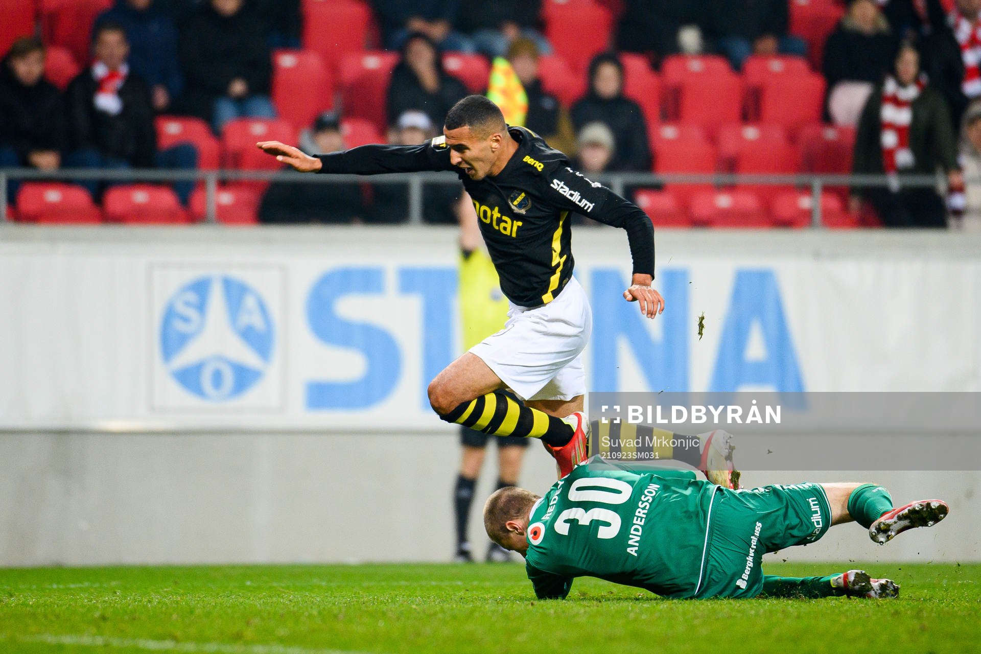 s Nabil Bahoui och Kalmars Tobias Andersson