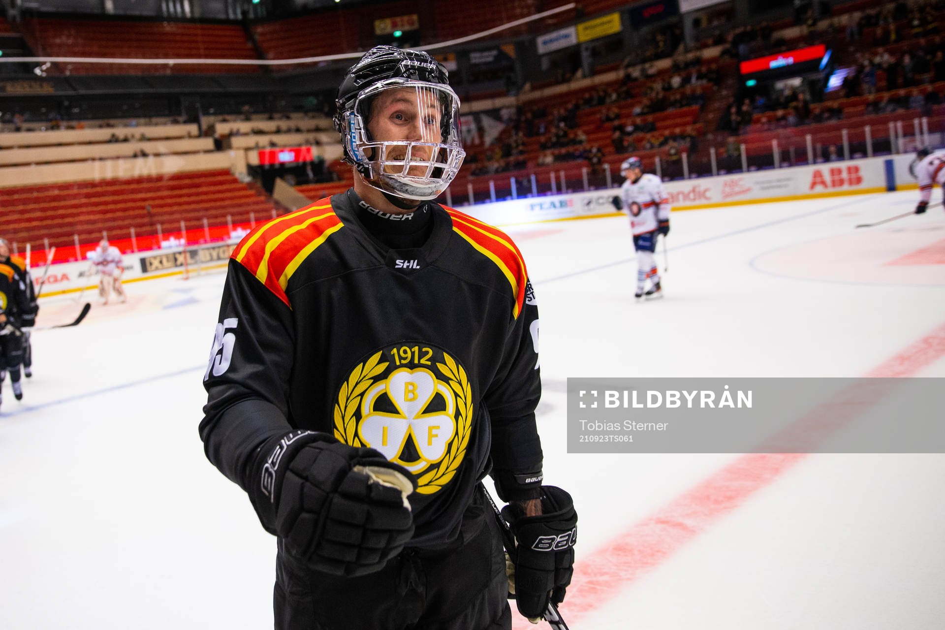Brynäs Nick Olesen jublar