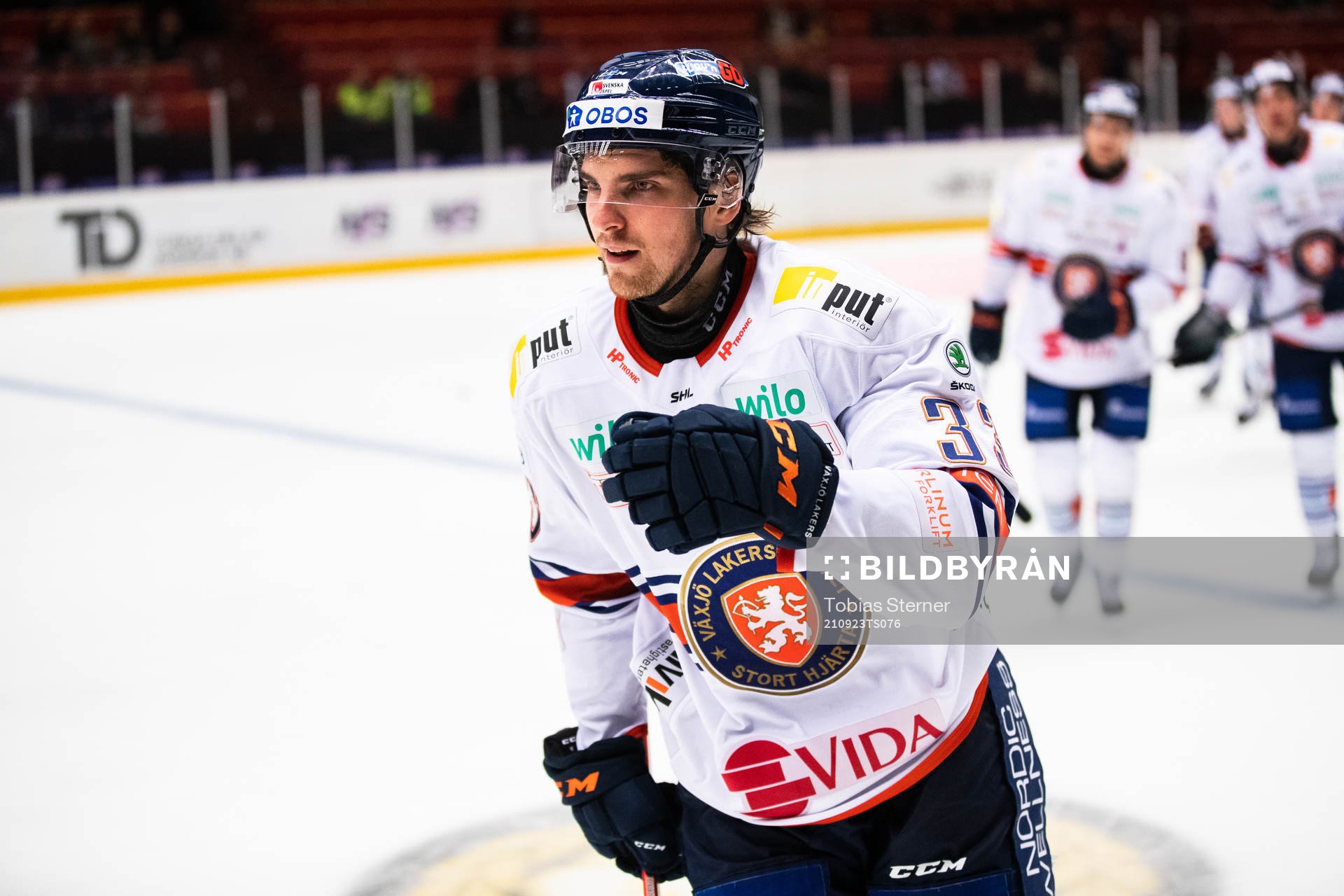 Växjös Julius Nättinen jublar