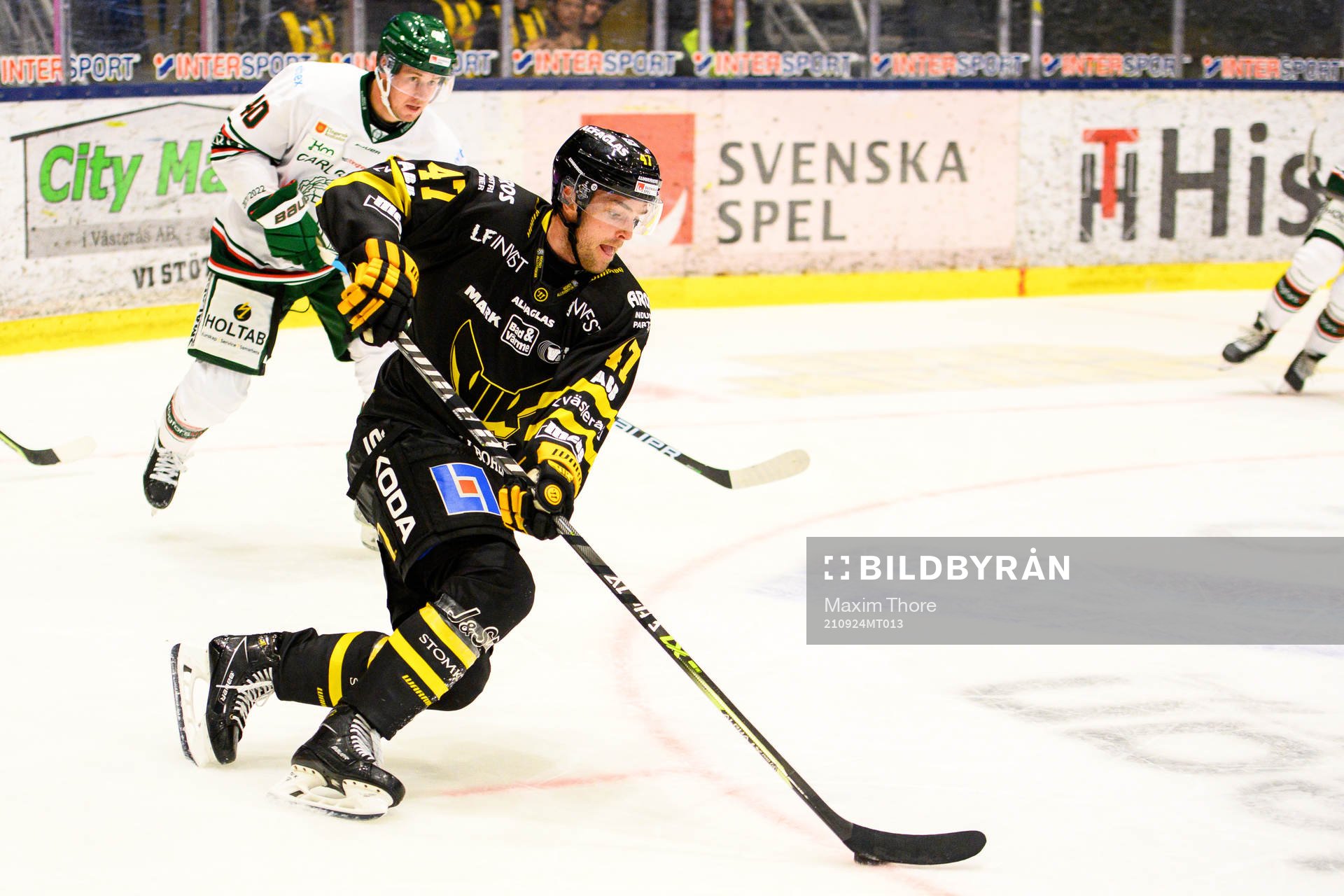 Västerås Roe Loganxunder ishockeymatchen i