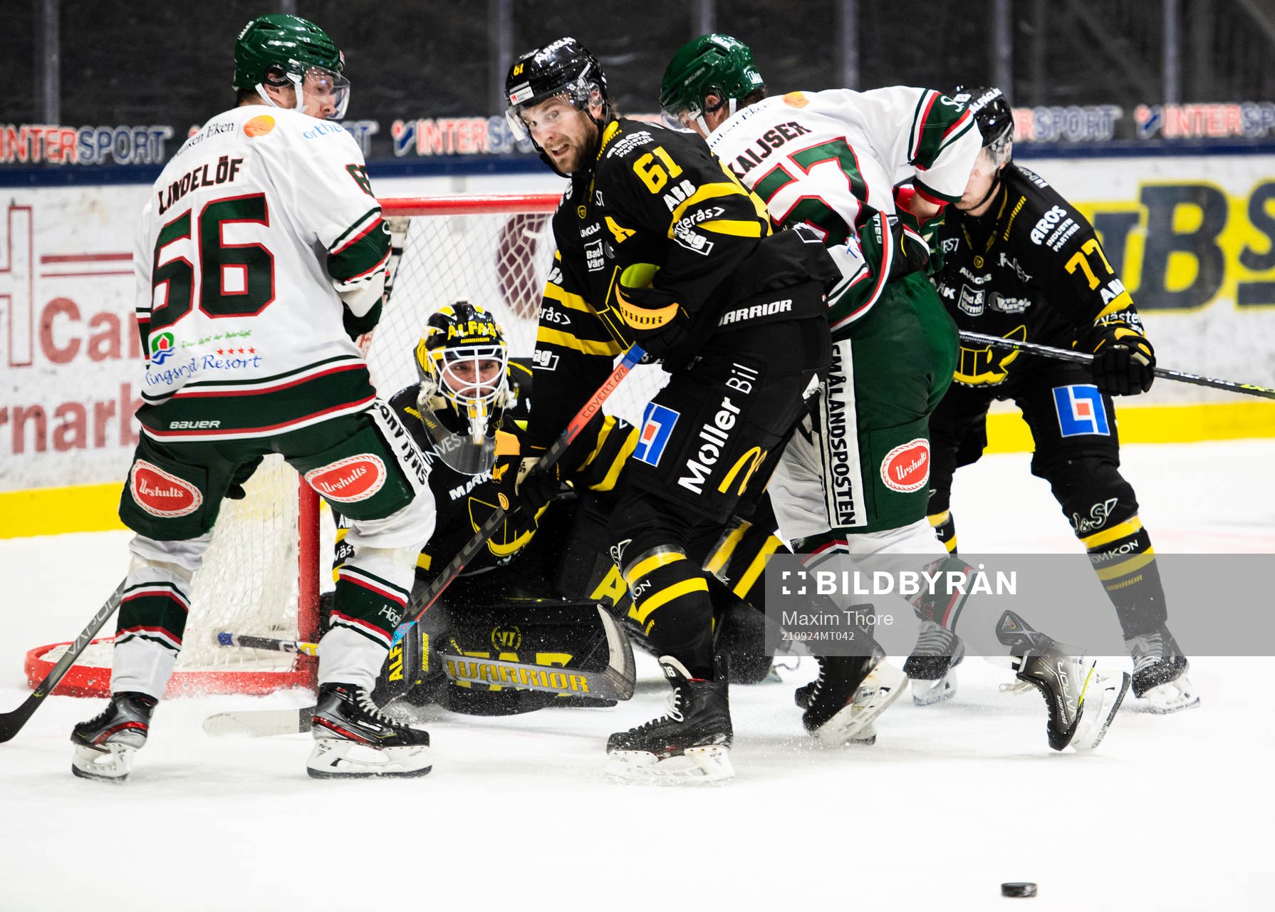 Västerås målvakt Johan Gustafsson och Västerås Daniel