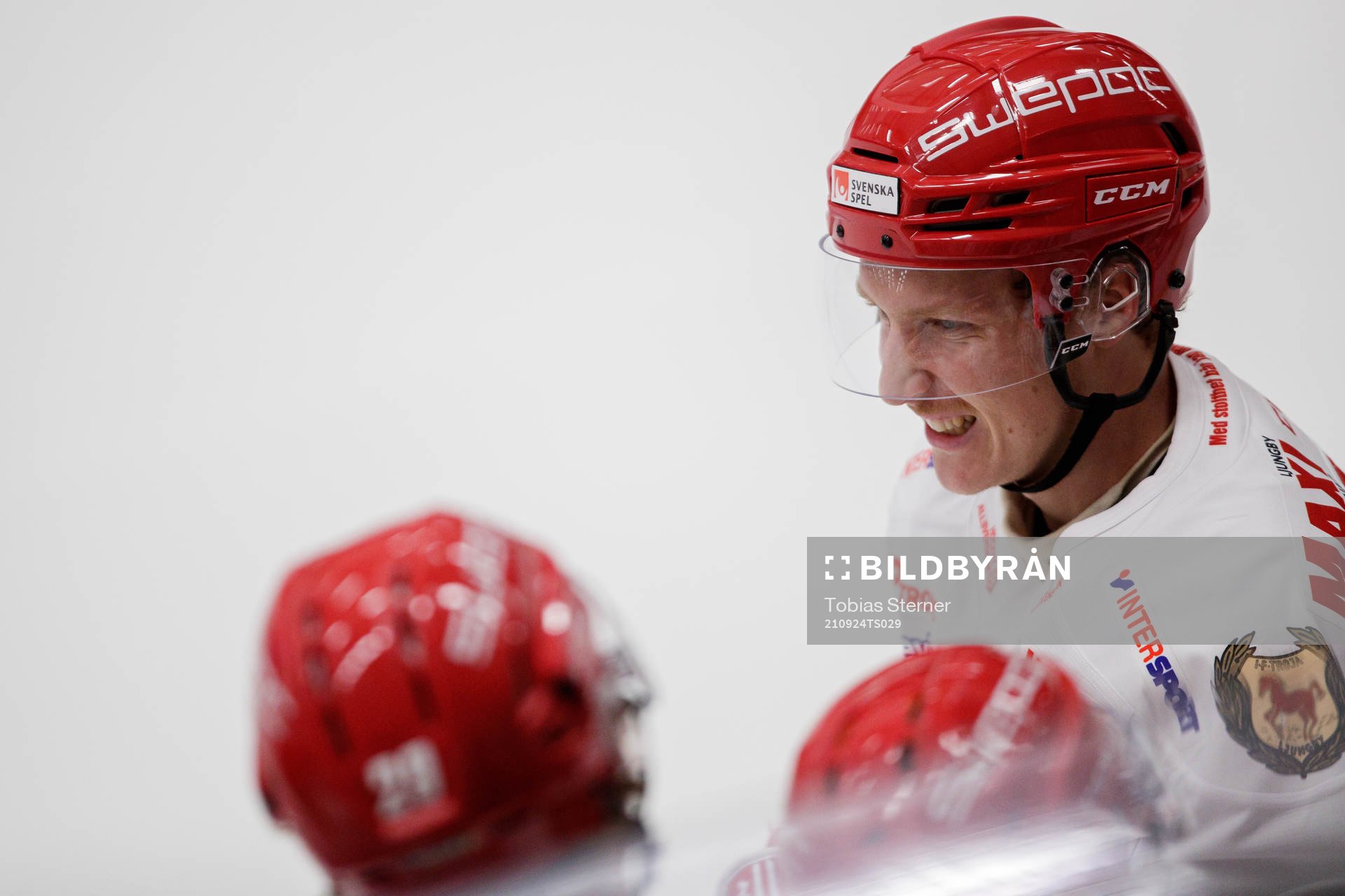 Troja-Ljungbys Oscar Öhman jublar
