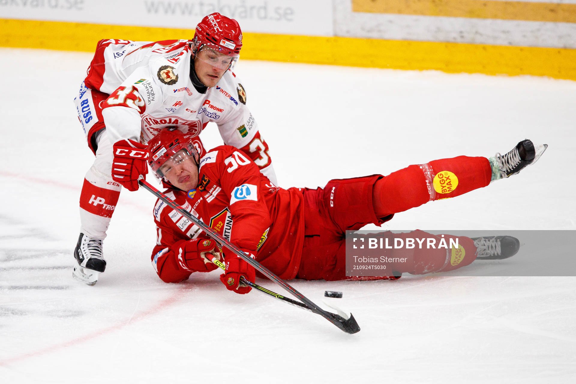 Troja-Ljungbys  Daniel Karlsson Thörnros och Almtunas