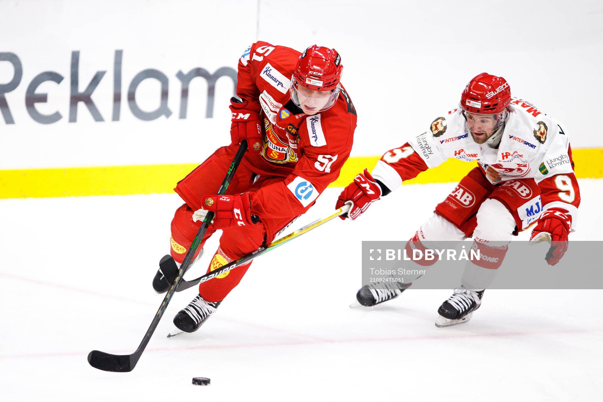 Almtunas Sebastian Höglund och Troja-Ljungbys  Cameron