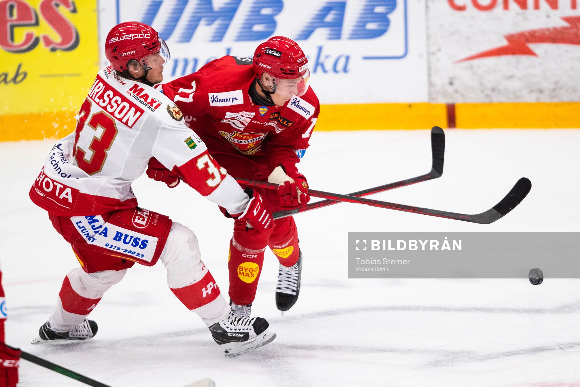 Troja-Ljungbys Daniel Karlsson Thörnros och Almtunas
