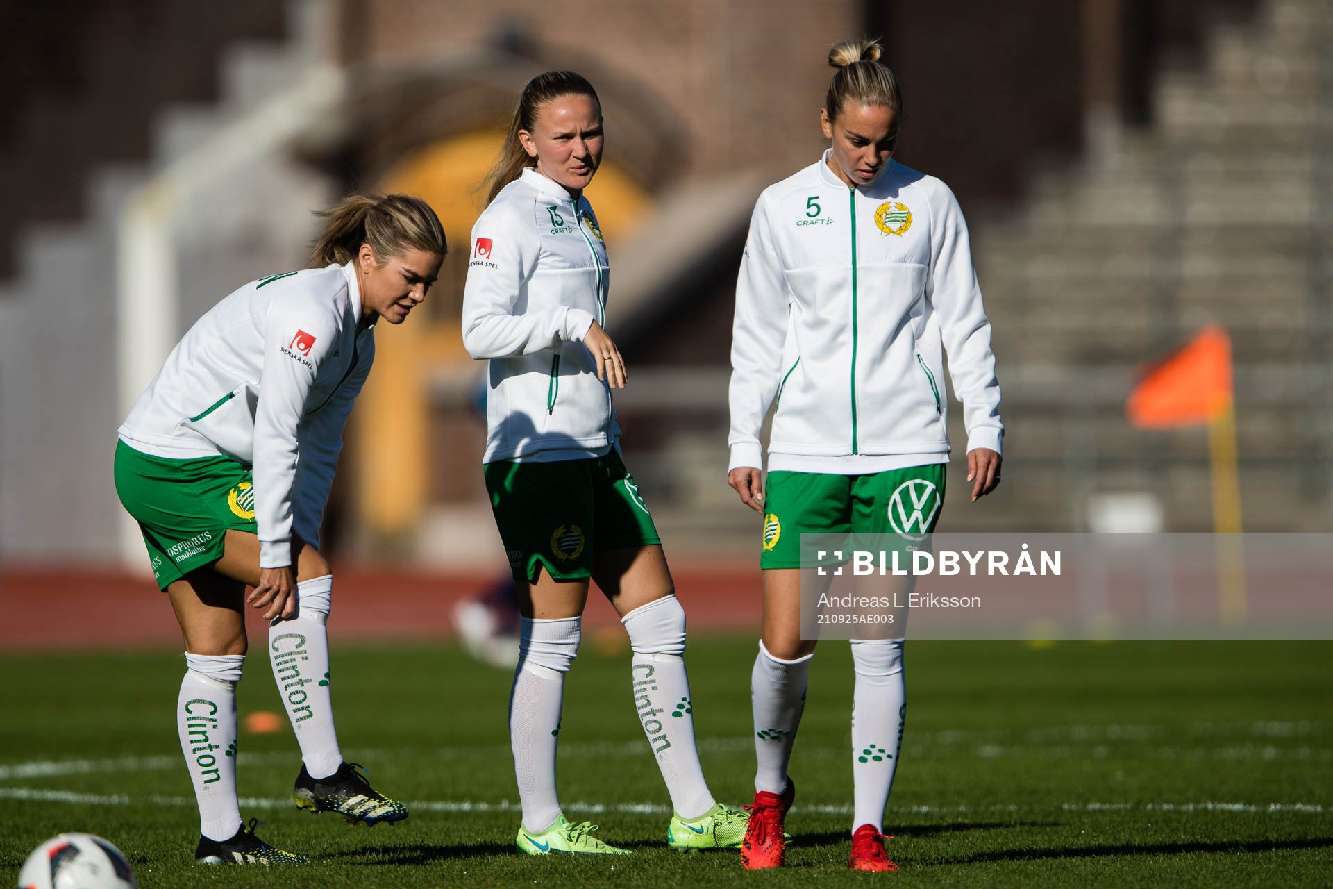 Hammarbys Hanna Folkesson, Matilda Vinberg och Petronella