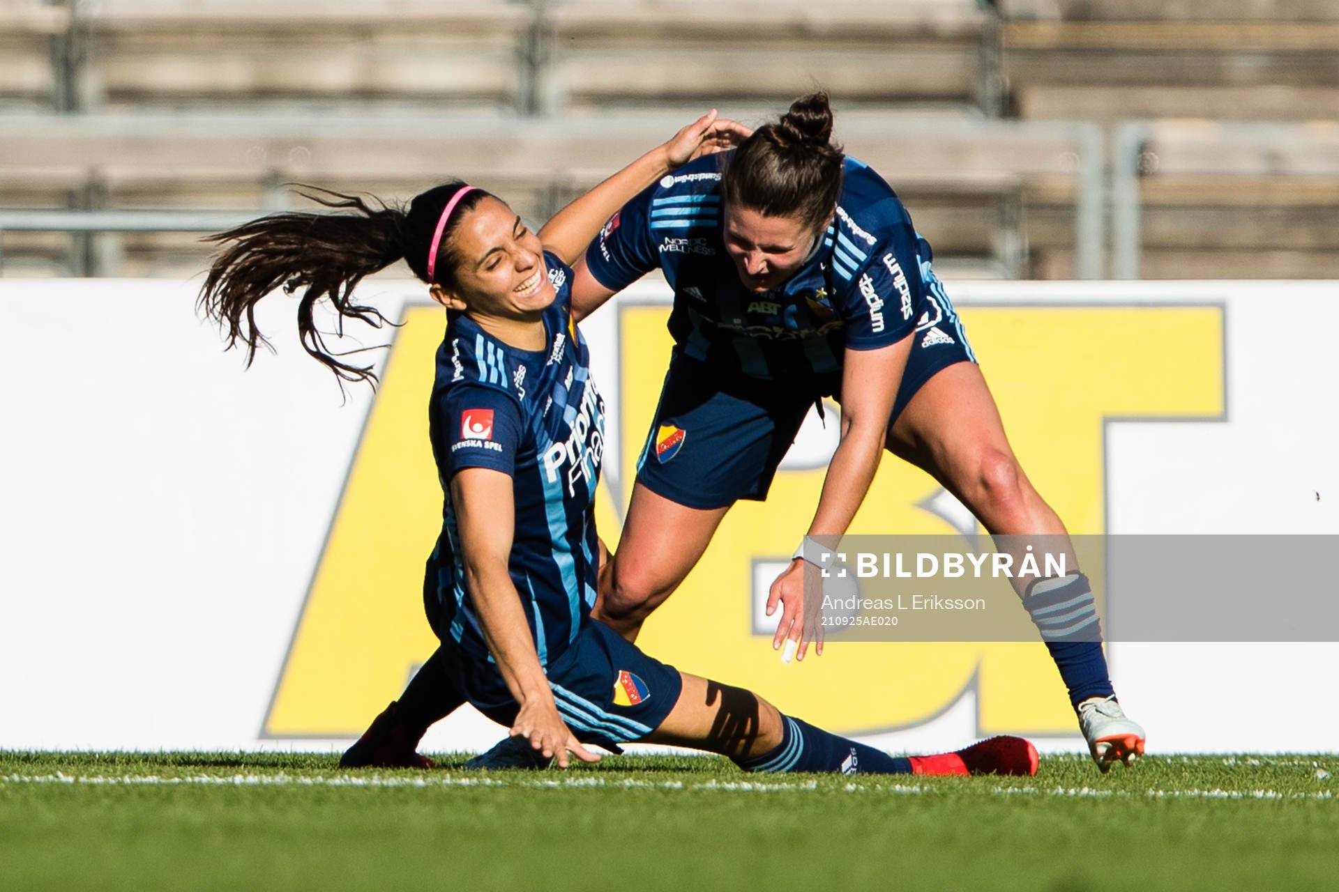 Djurgårdens Daniela Zamora jublar