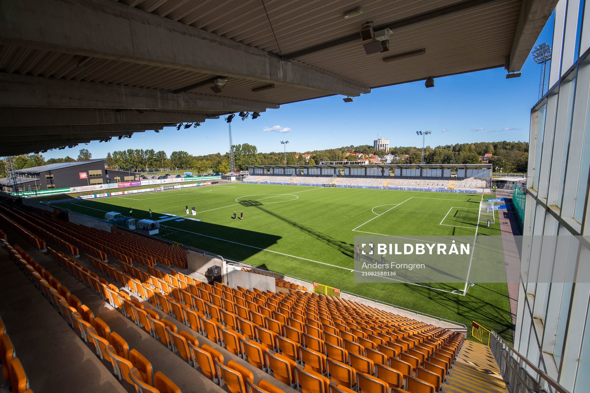 Iver Arena fotbollsmatchen i Superettan mellan Västerås