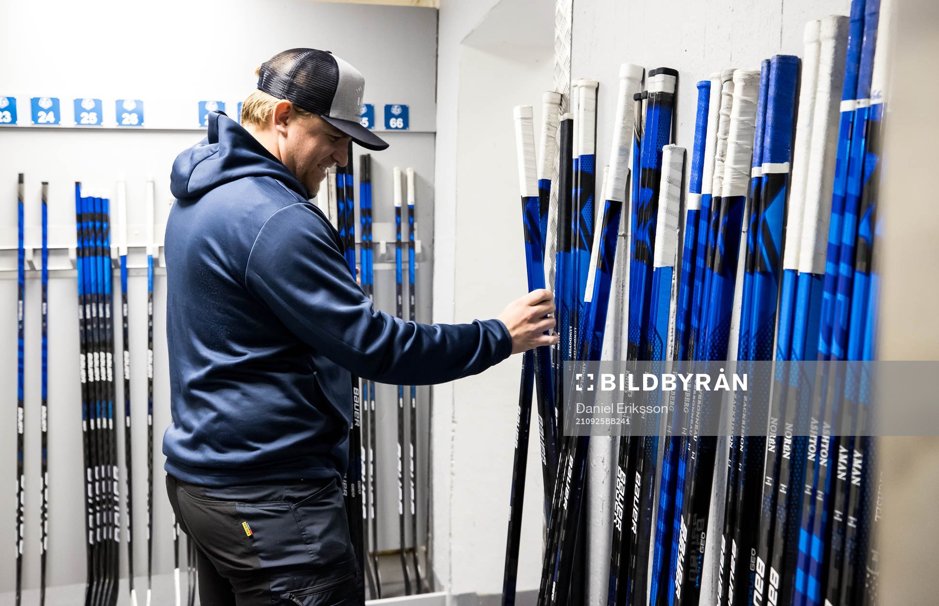 Leksands materialförvaltare Jesper Korning innan