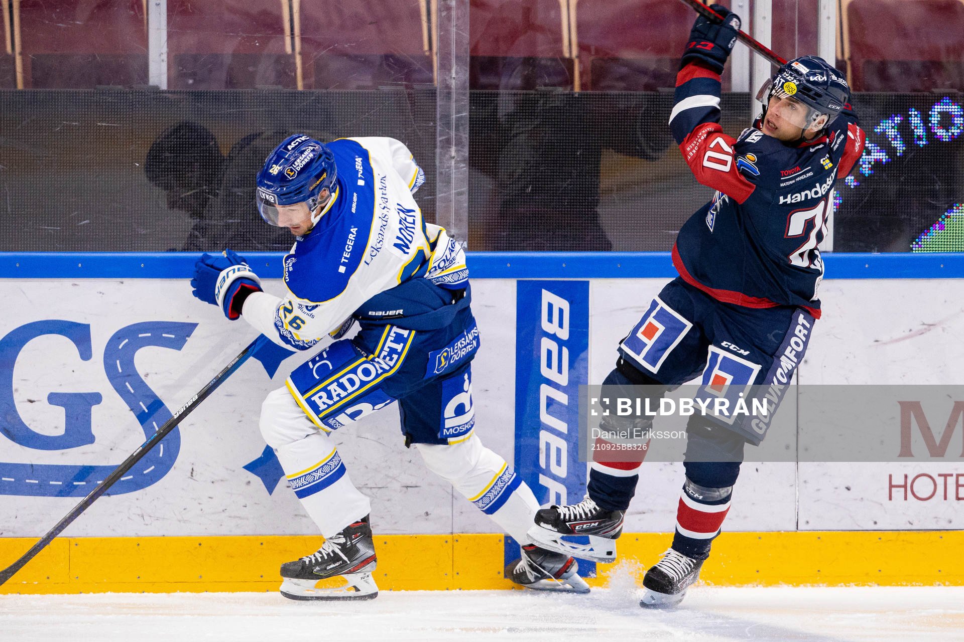 Leksands Patrik Norén och Linköpings Nikola Pasic