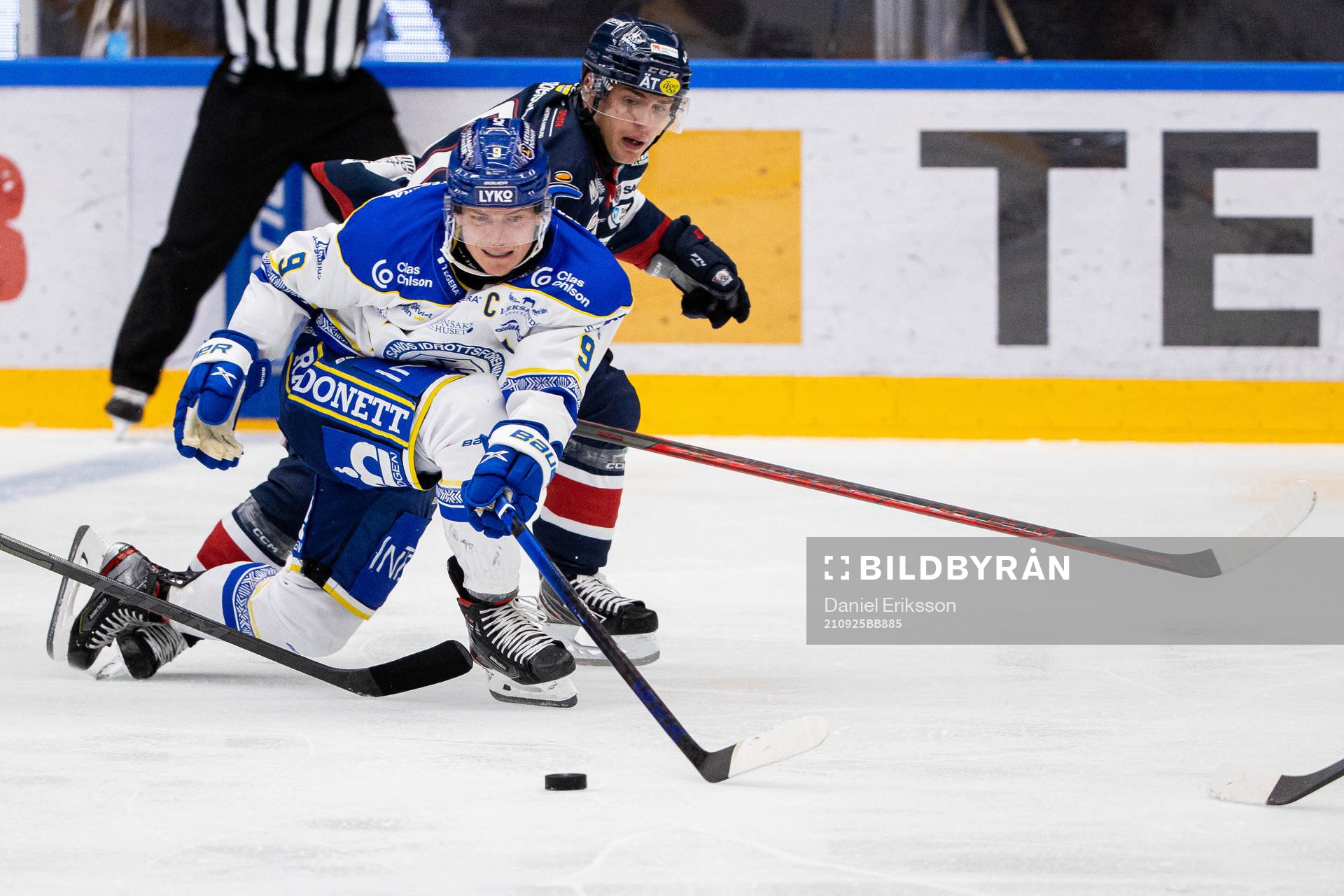 Leksands Patrik Zackrisson och Linköpings Nikola Pasic