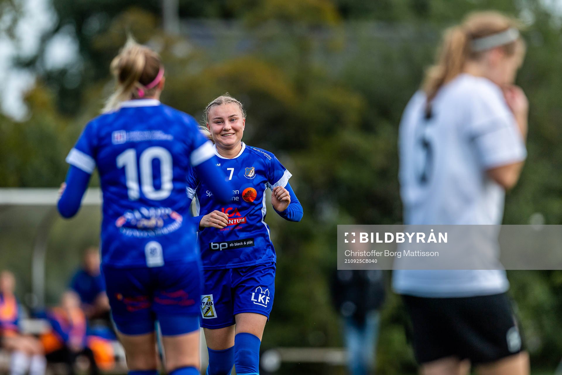 Södra Sandbys Sally Ebba Gertrud Fischer jublar