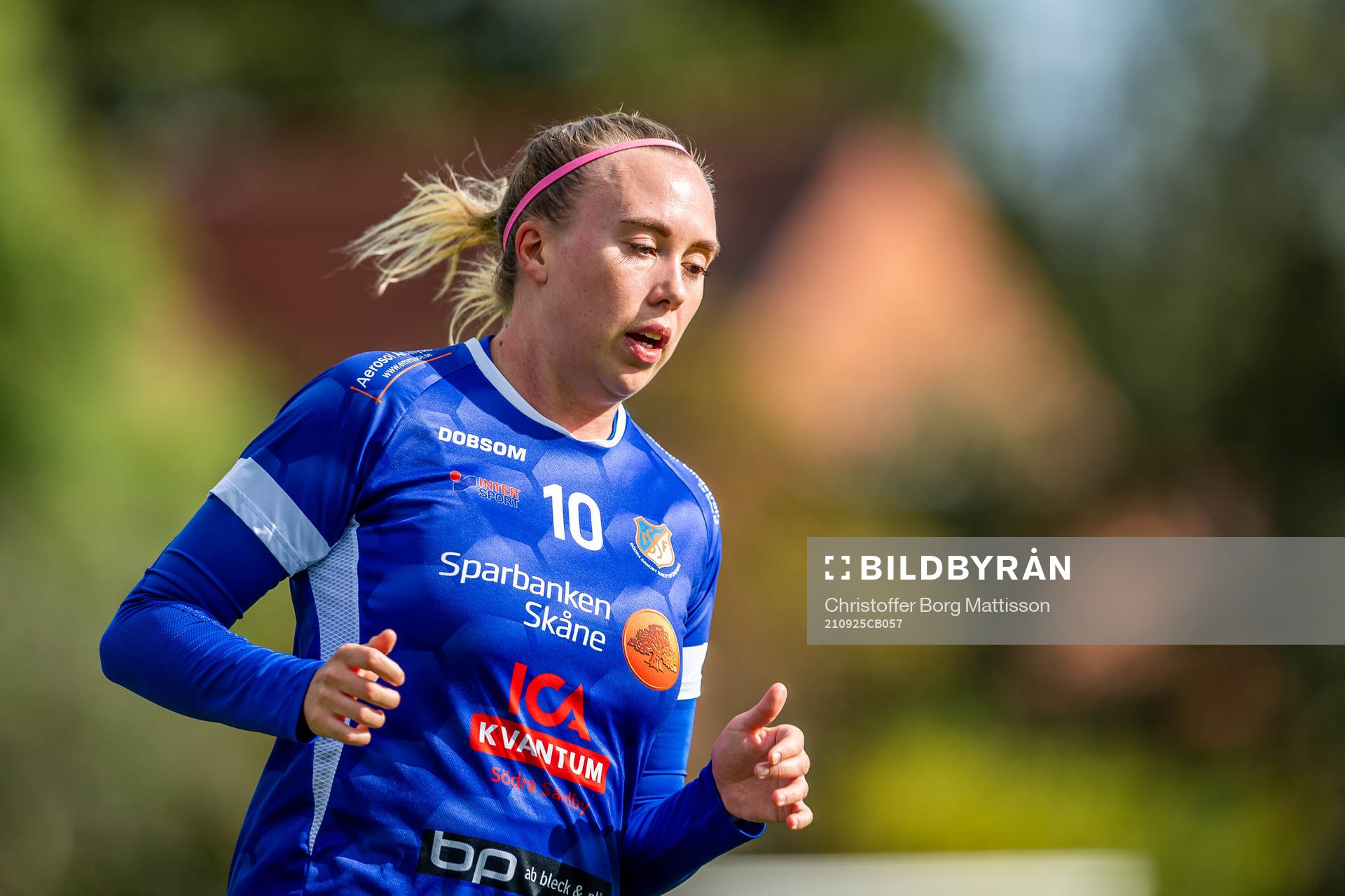 Södra Sandbys Isabella Nilsson jublar