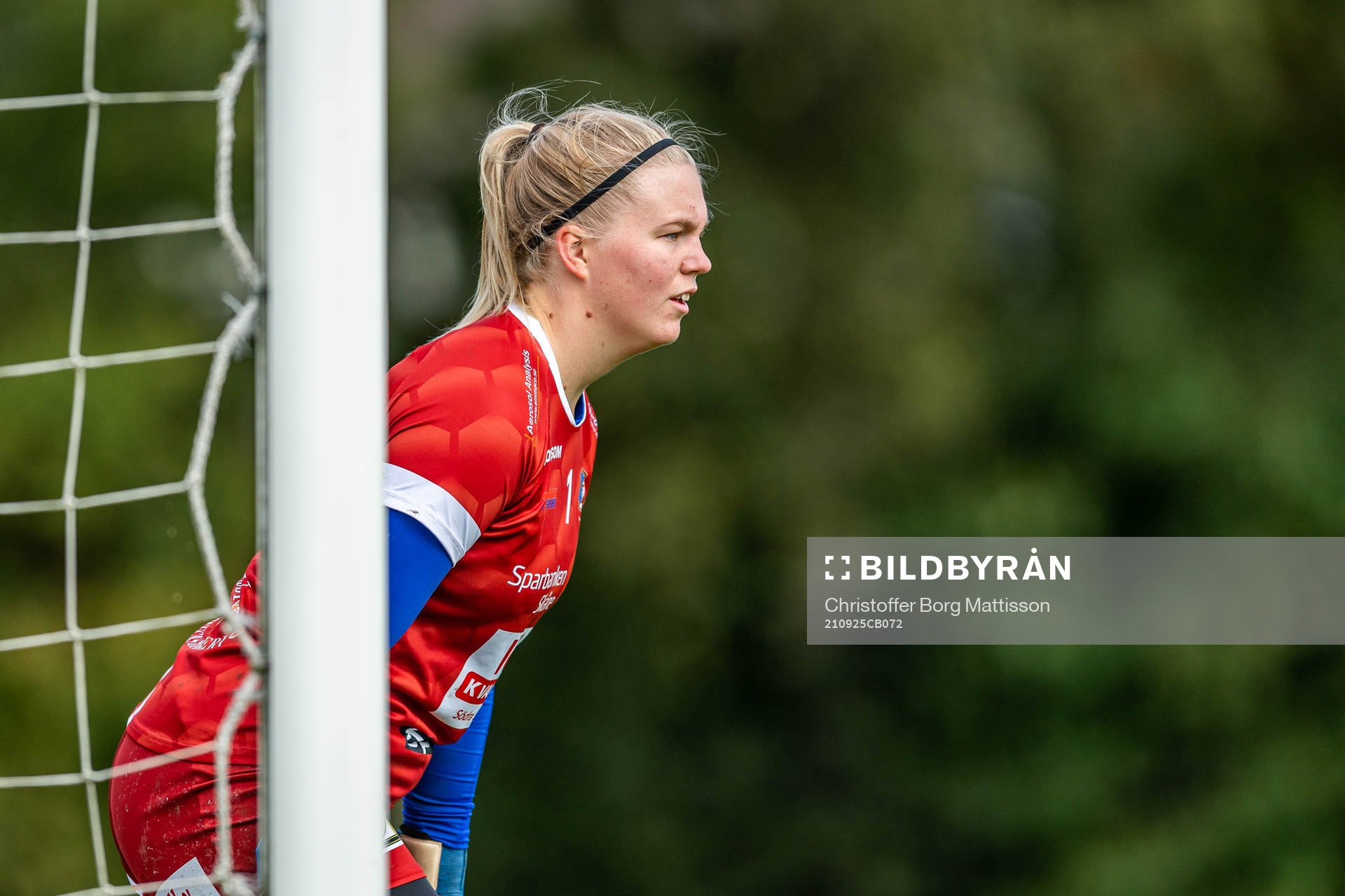 Södra Sandbys målvakt Hanna Amboldt
