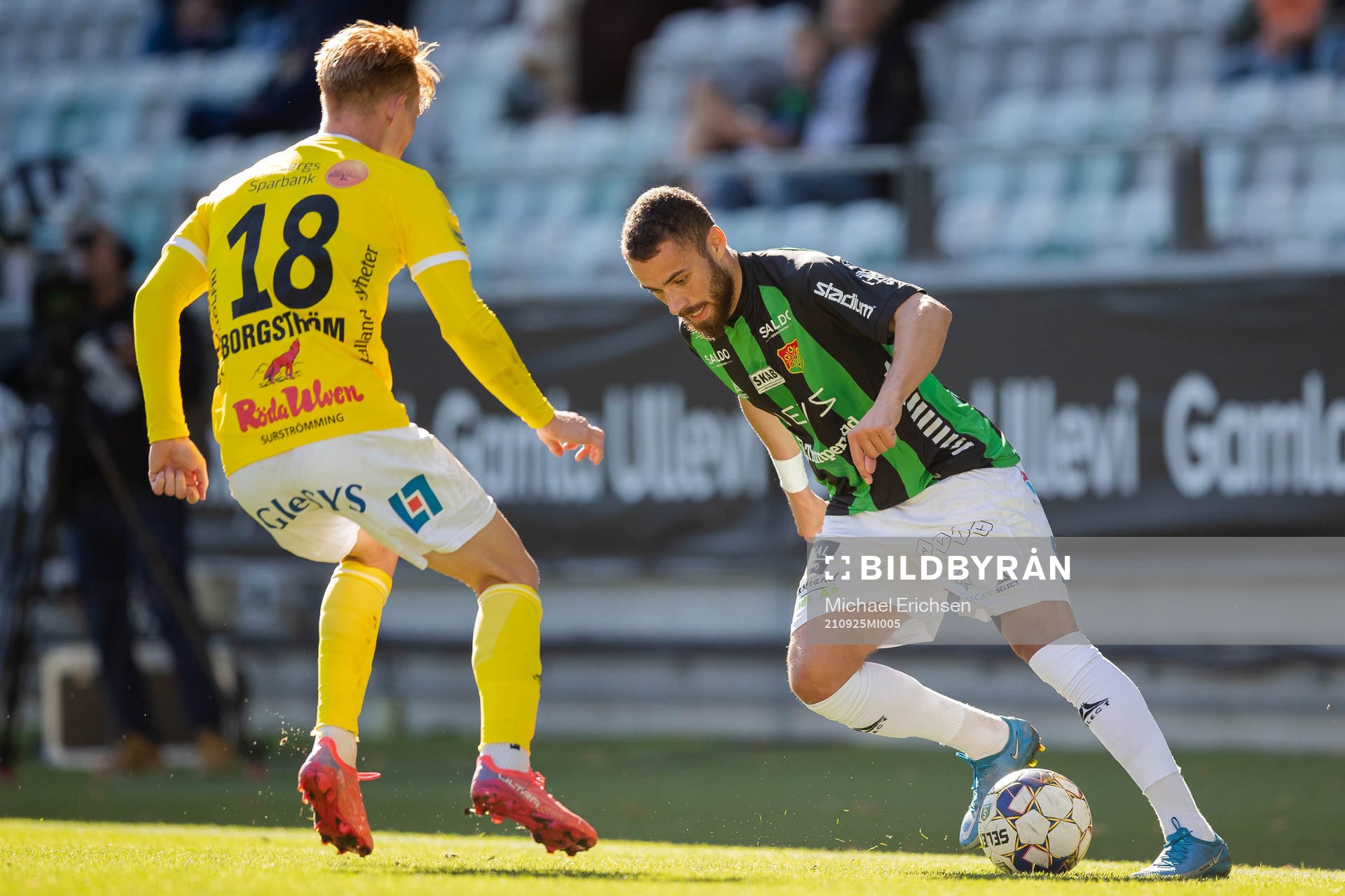 Falkenbergs Linus Borgström och GAIS Malkolm Moenza
