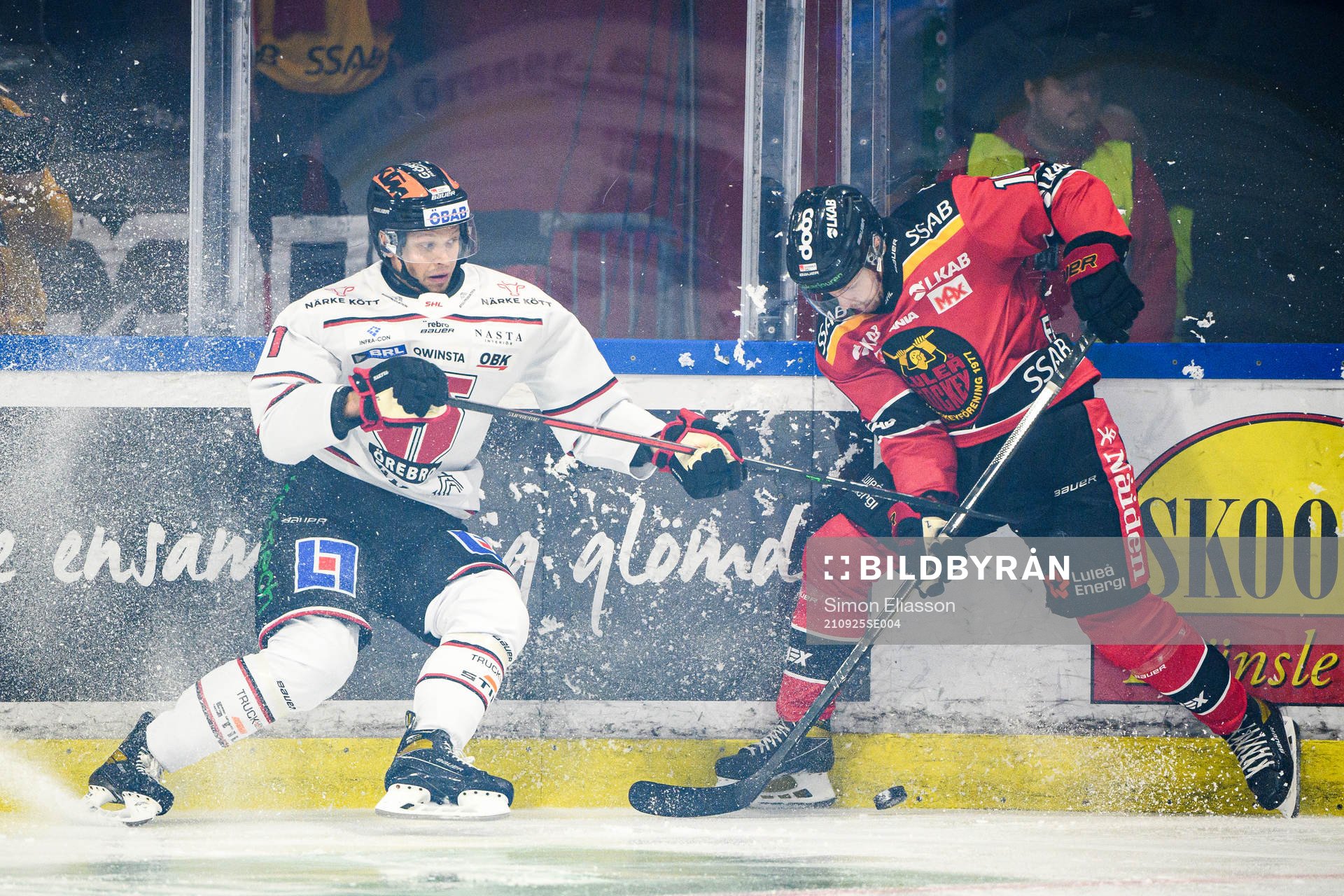 Örebros Kristian Näkyvä och Luleås Einar Emanuelsson