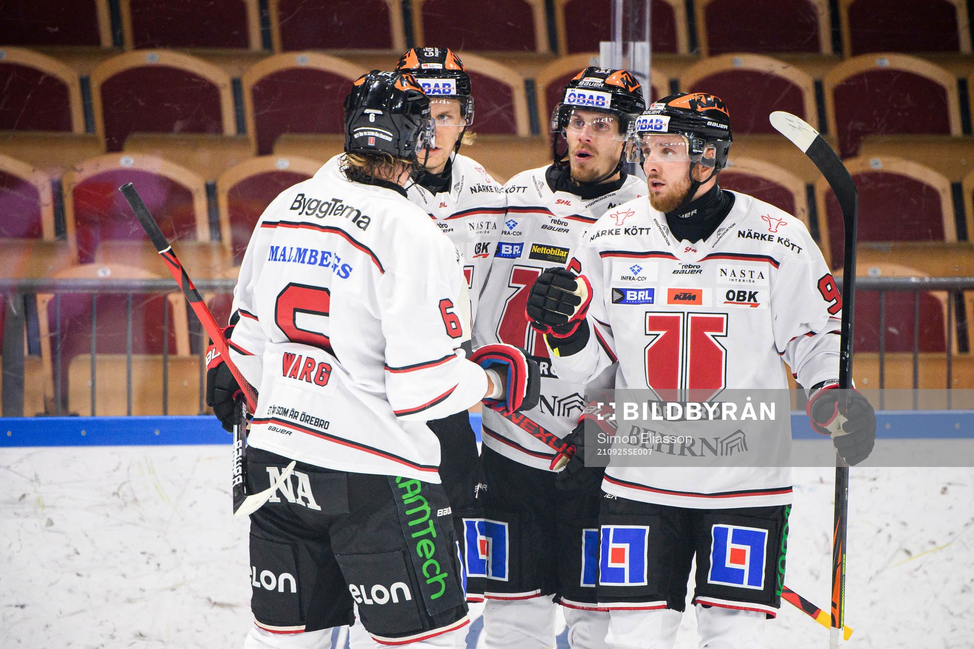 Örebros Stefan Warg  , Rodrigo Abols, Emil Larsson och