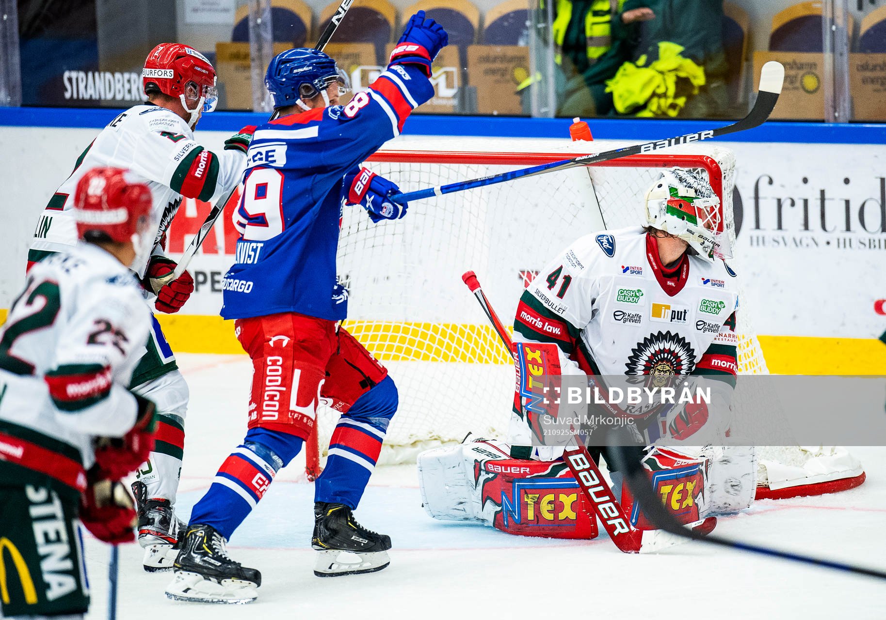Oskarshamns Patrik Karlkvist jublar