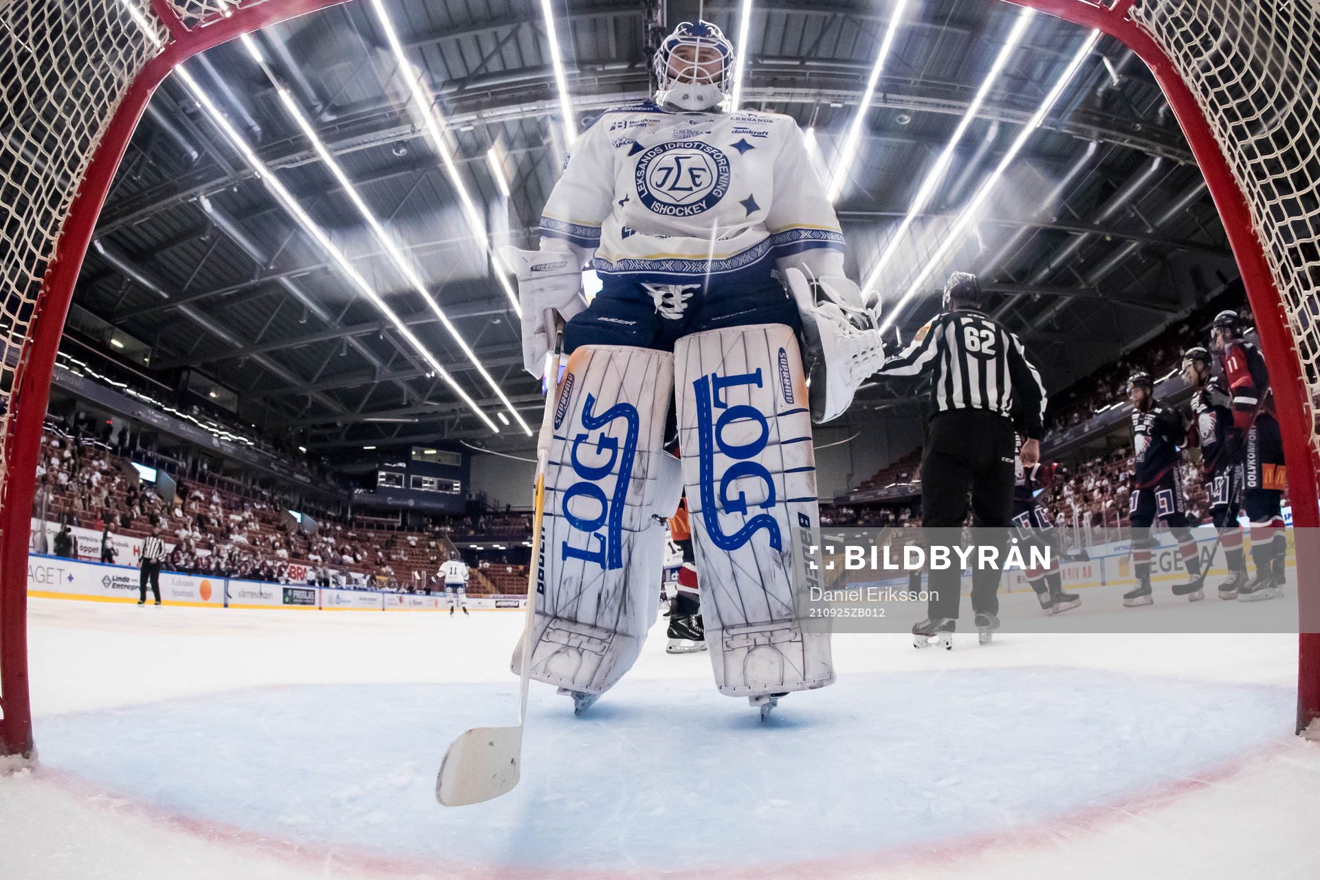 Leksands målvakt Kasimir Kaskisuo deppar