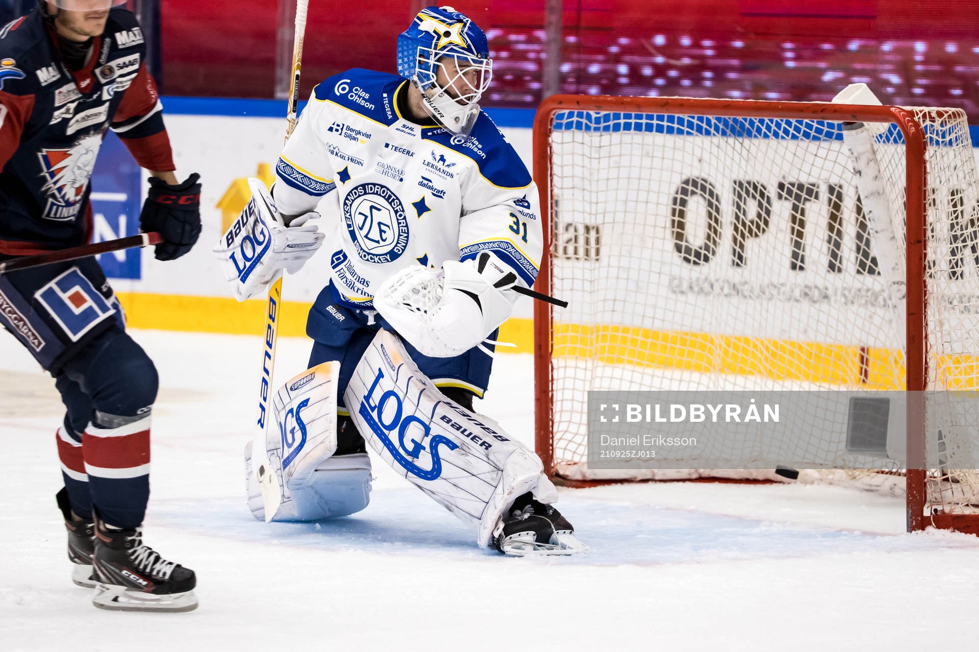 Leksands målvakt Kasimir Kaskisuo deppar
