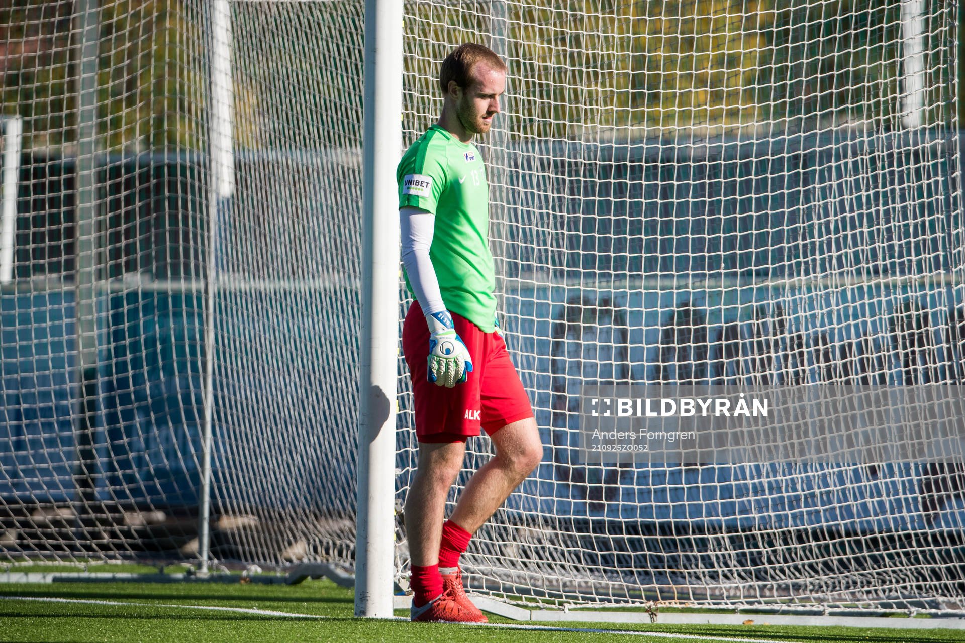 Västerås Daniel Svensson innan fotbollsmatchen i
