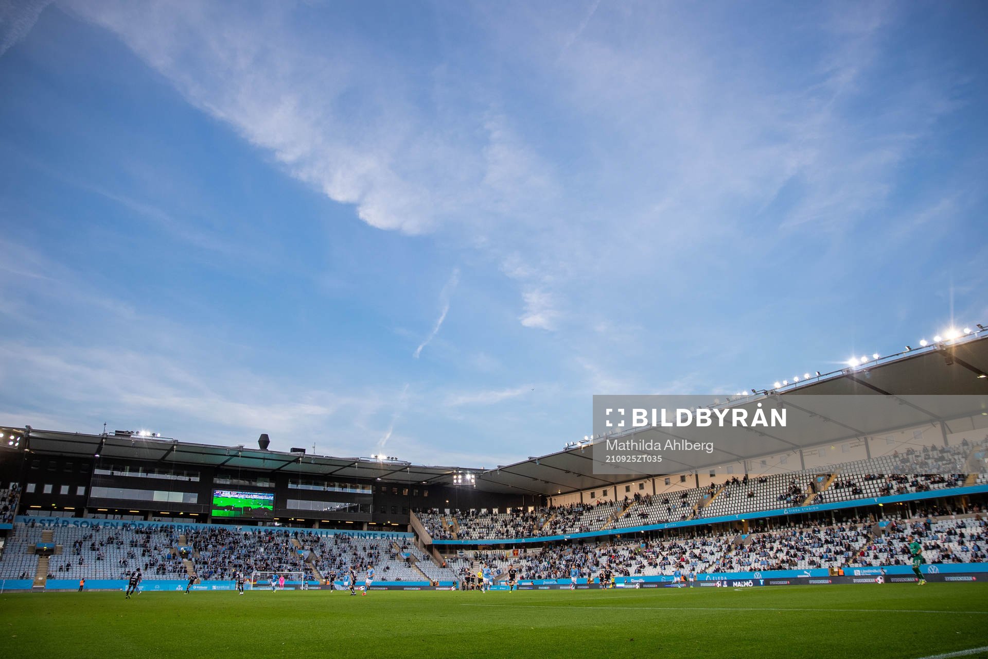 Vy över Leda Stadion